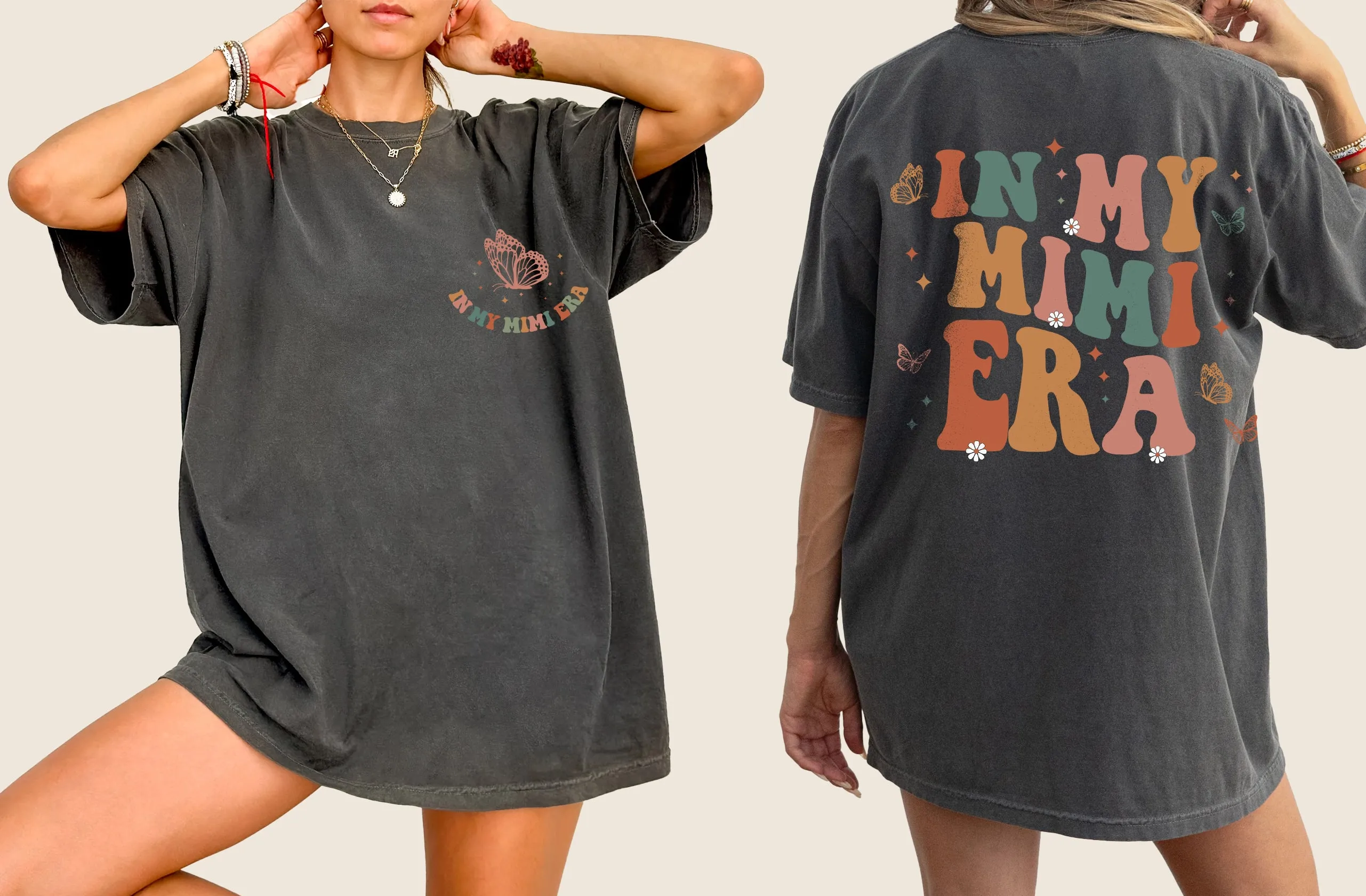 In My Mimi Era, Grandma, Nana, Mom Era, Mother's Day, Tshirt Comfort Colors T-Shirt sold by Refinery Number One product image thumbnail 5