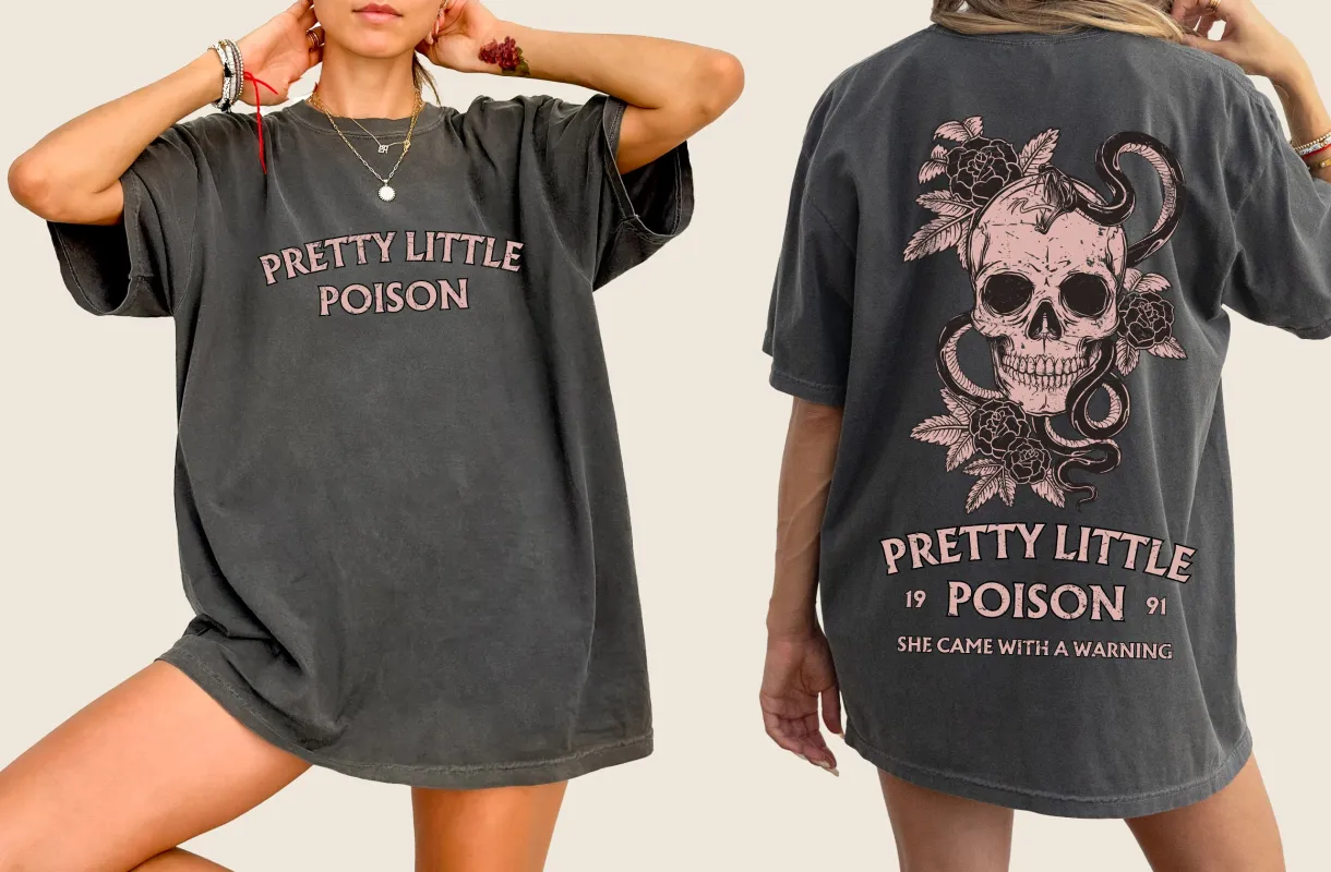 Pretty Little Poison, She Came With A Warning, Country Song, Concert, Western, Tshirt Comfort Colors T-Shirt sold by Refinery Number One