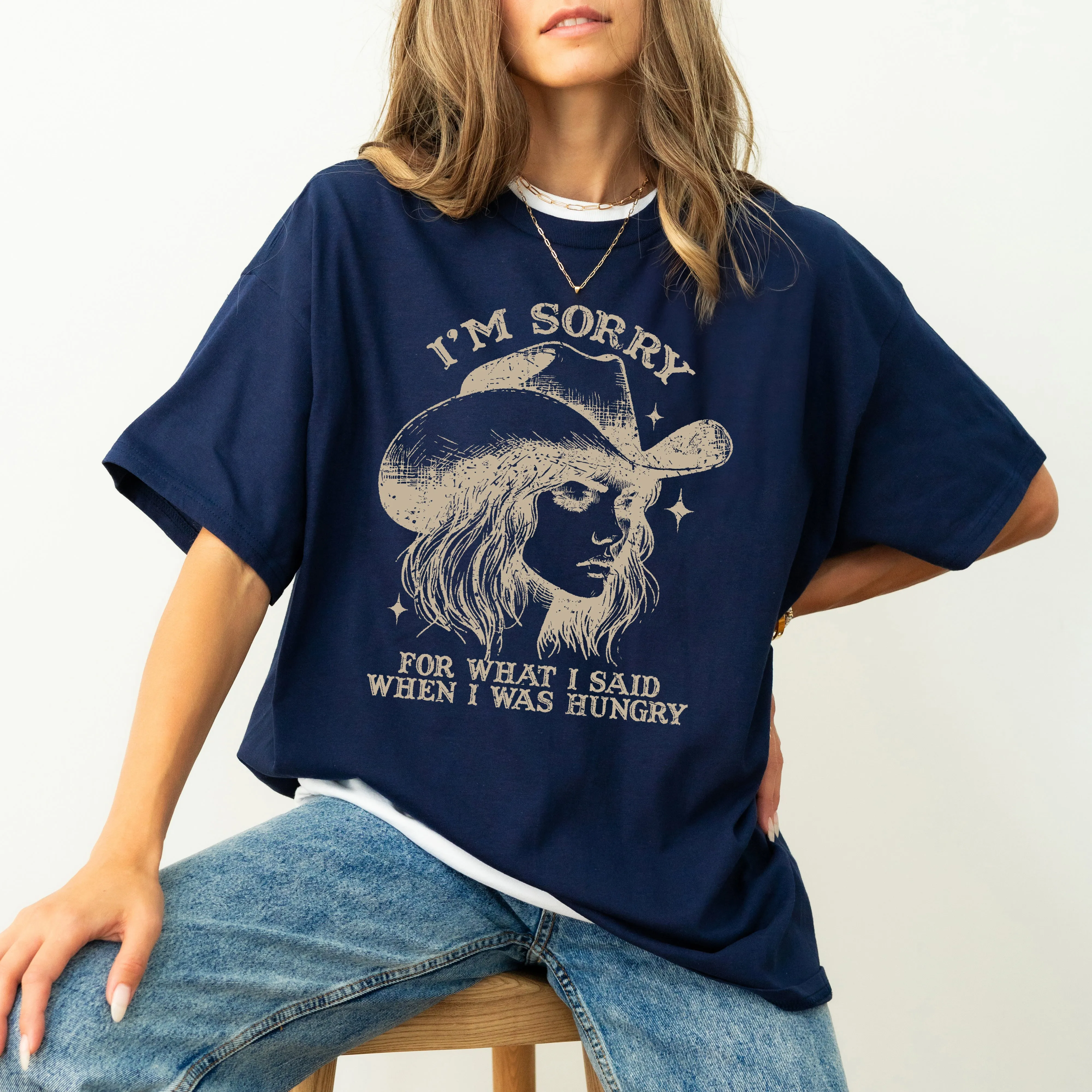 Sorry For What I Said When I Was Hungry, Cowgirl, Funny, Meme, Aesthetic, Sassy, Tshirt Comfort Colors T-Shirt sold by Refinery Number One product image thumbnail 5