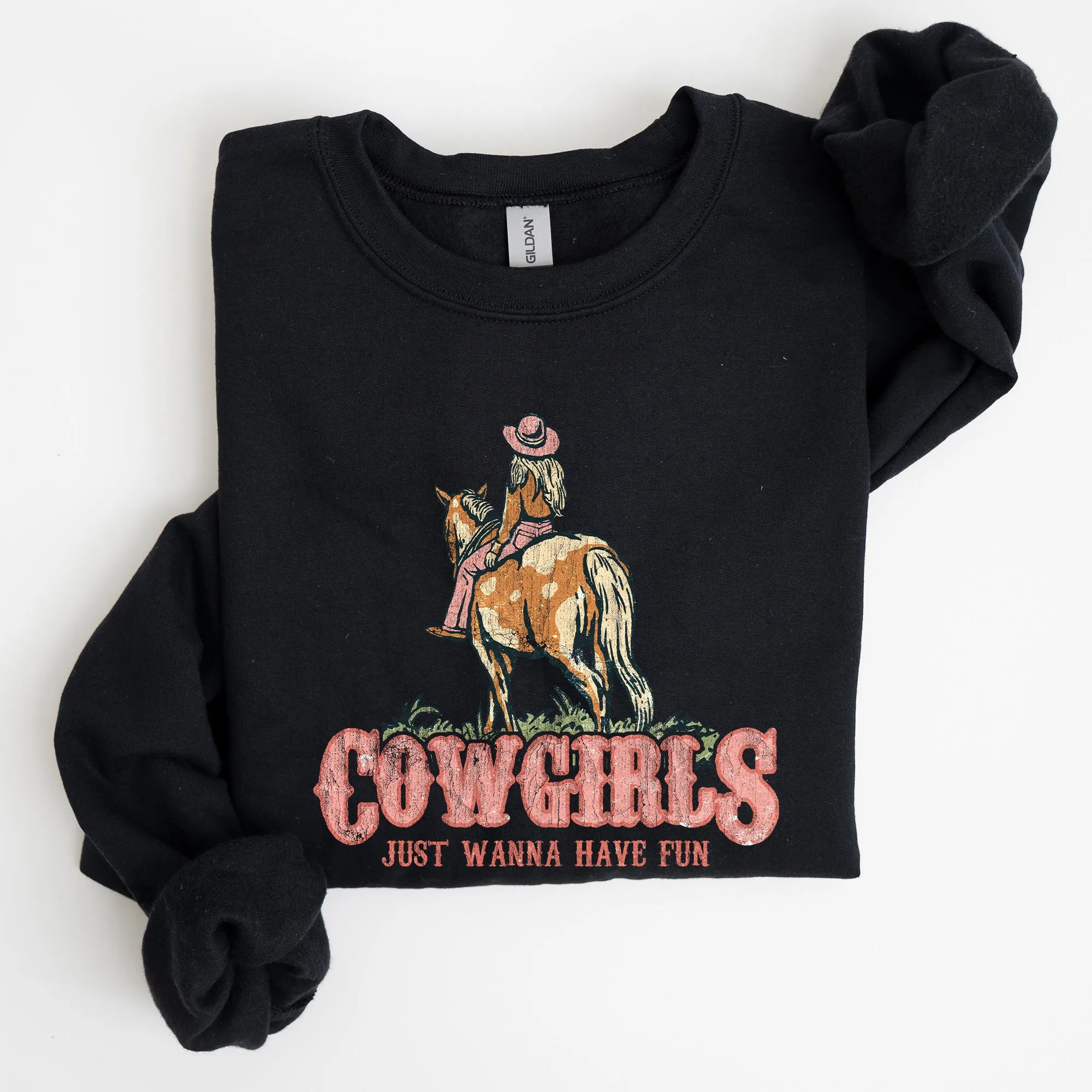 Cowgirl Just Want To Have Fun, Horse, Western, Sweatshirt sold by Refinery Number One product image thumbnail 2