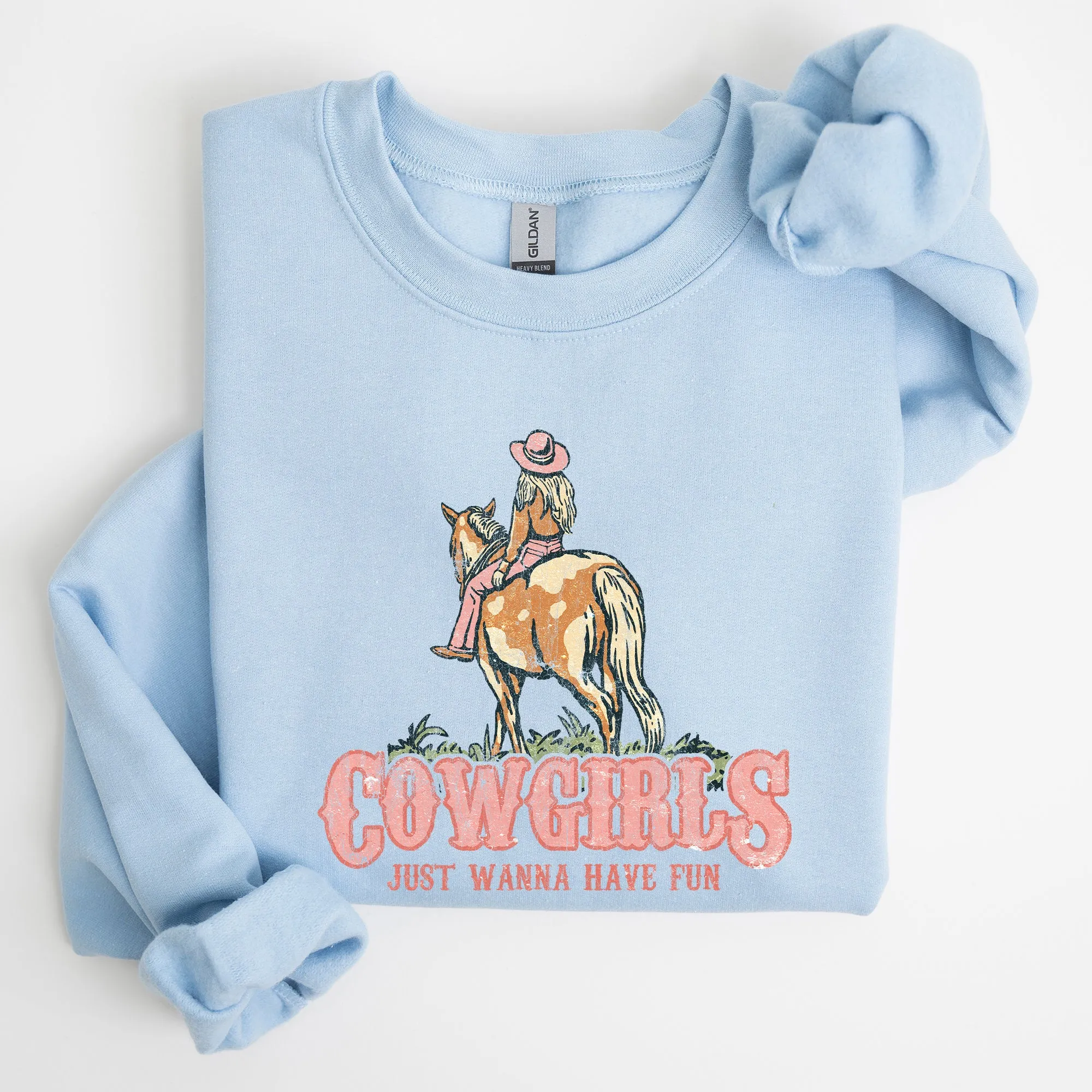 Cowgirl Just Want To Have Fun, Horse, Western, Sweatshirt sold by Refinery Number One product image thumbnail 4