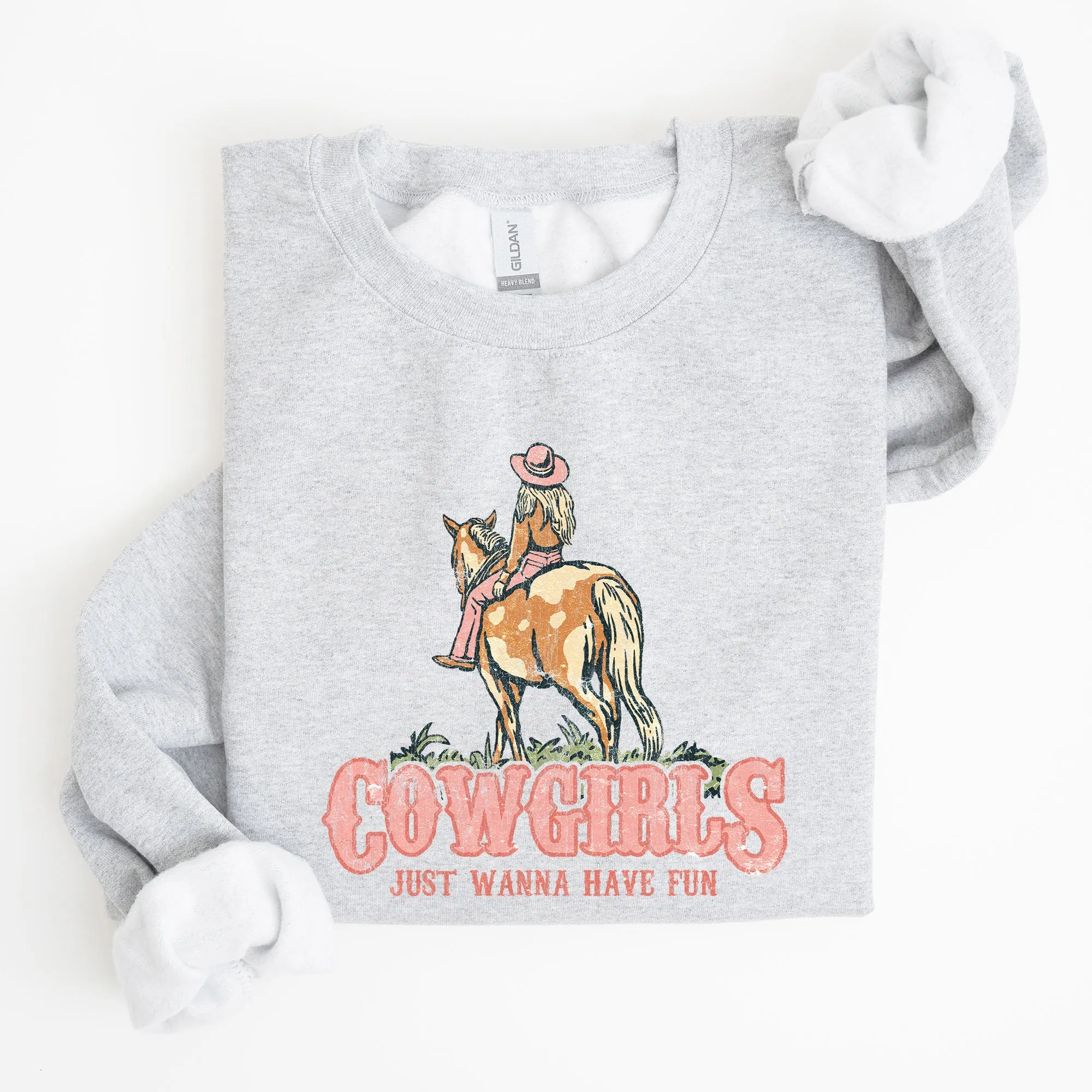 Cowgirl Just Want To Have Fun, Horse, Western, Sweatshirt sold by Refinery Number One product image thumbnail 3
