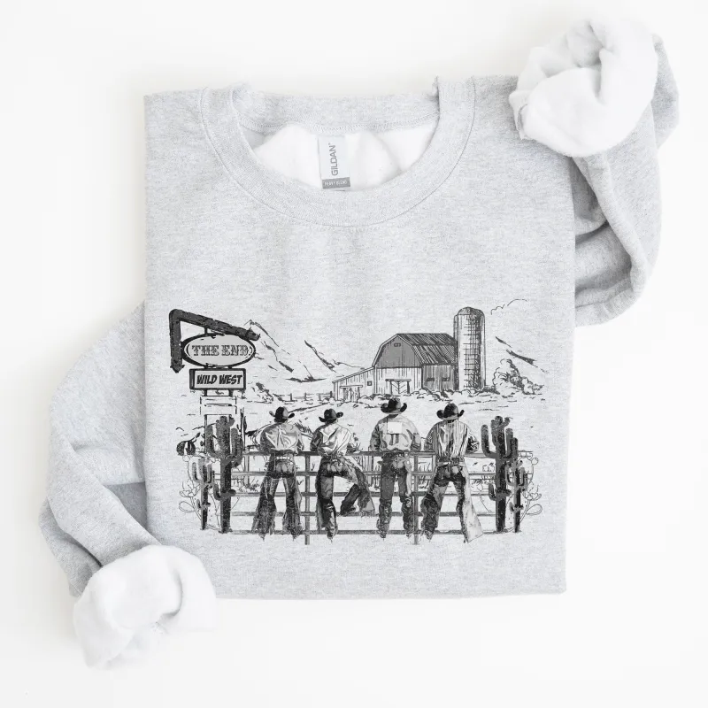Cowboys, Ranch, Cowgirls, Cute, Western, Country, Sweatshirt sold by Refinery Number One