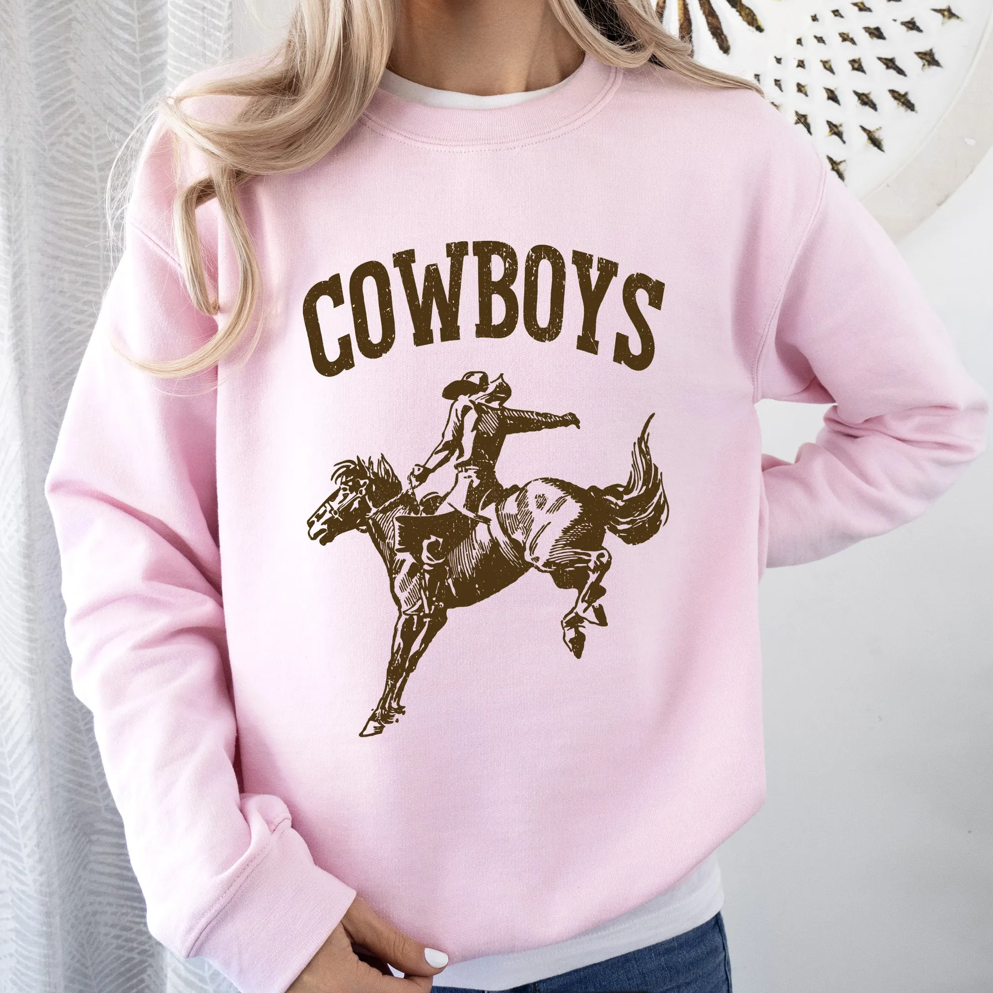 Cowboys, Bronco Rider, Cowboy, Western, Horse, Sweatshirt sold by Refinery Number One product image thumbnail 5