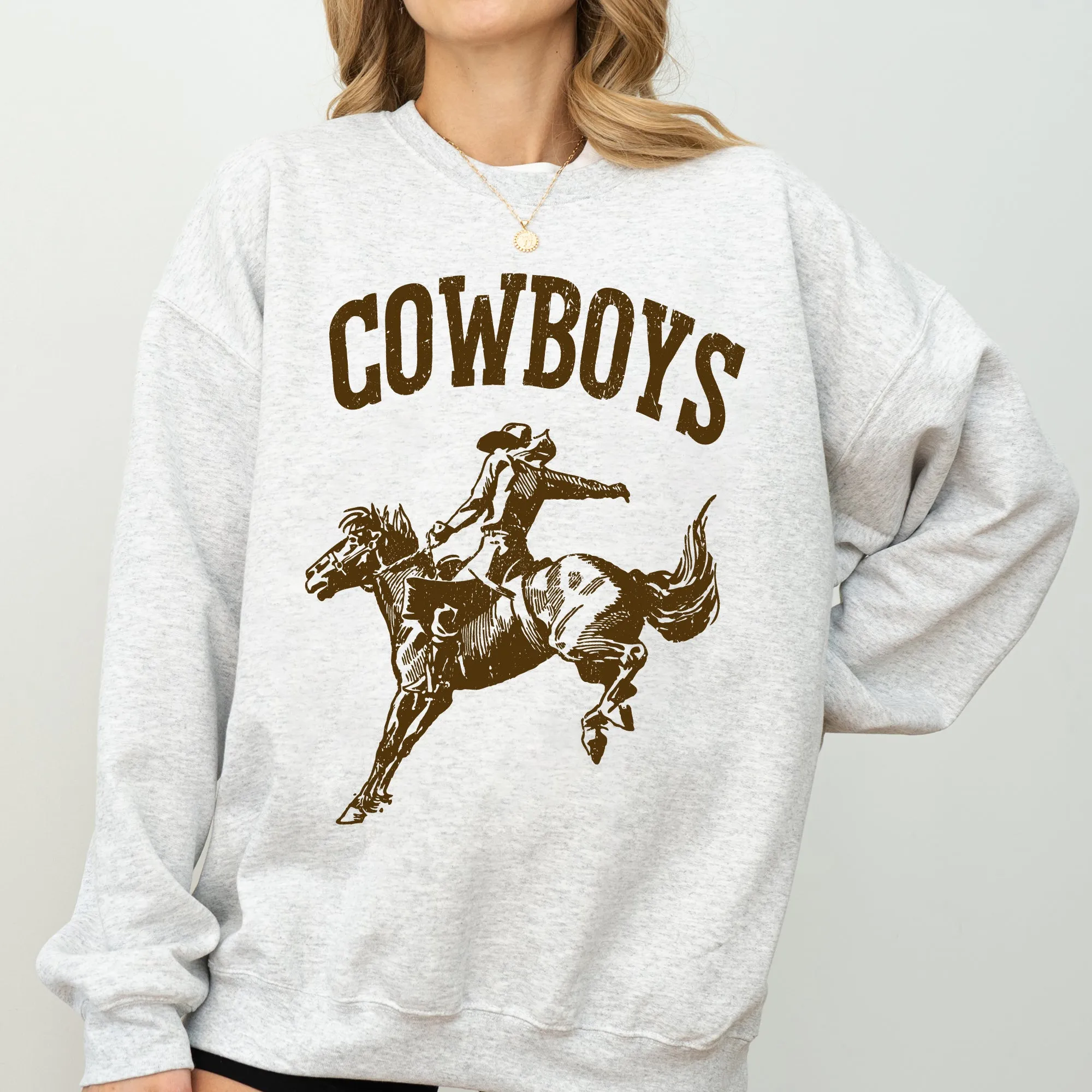 Cowboys, Bronco Rider, Cowboy, Western, Horse, Sweatshirt sold by Refinery Number One product image thumbnail 3