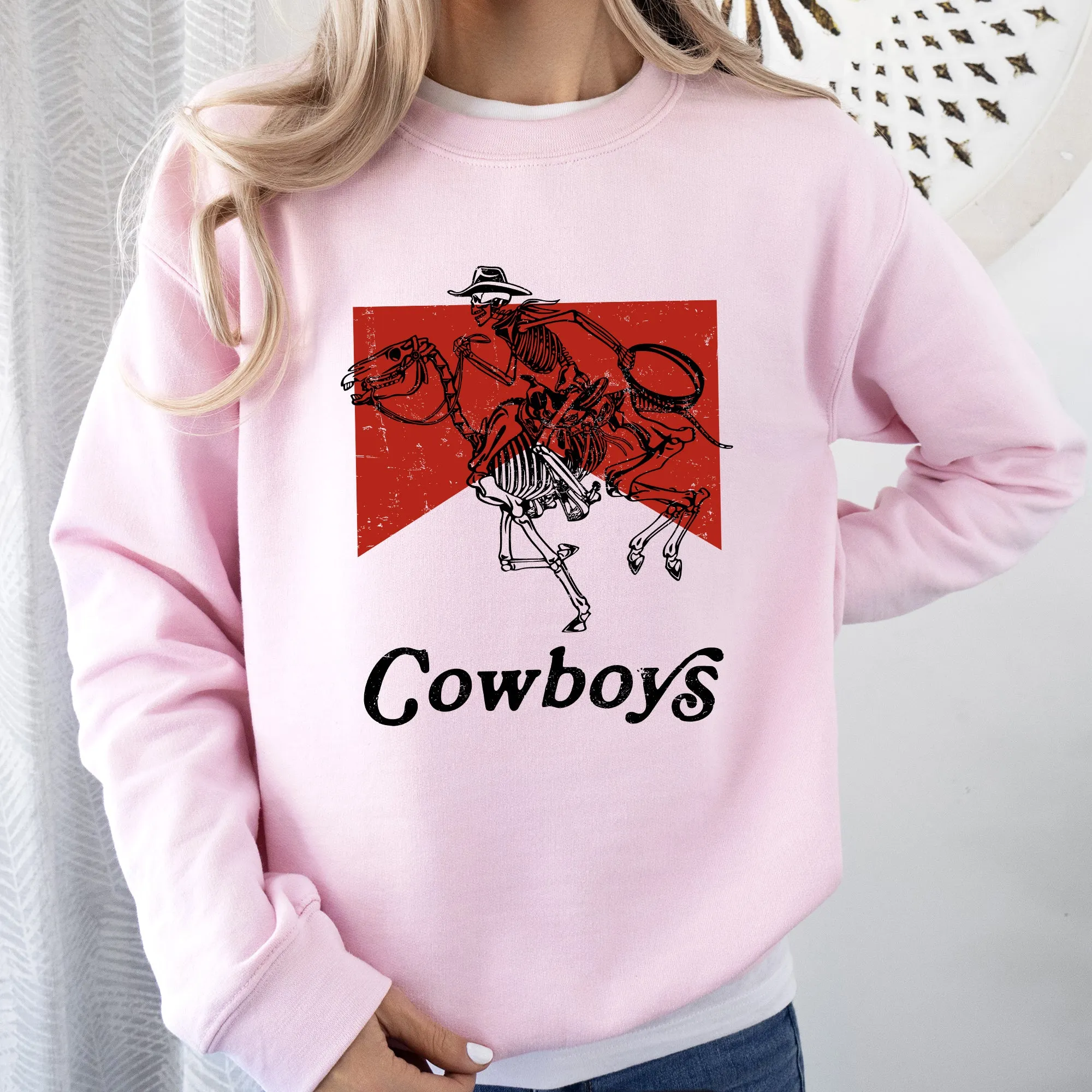 Cowboy Killer, Skeleton, Horse, Cowgirl, Western, Sweatshirt sold by Refinery Number One product image thumbnail 3