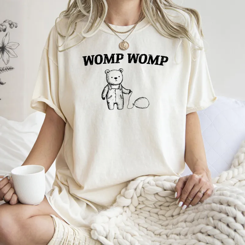 Womp Womp Sad Bear Balloon, Meme, Aesthetic, Funny, Comfort Colors Tshirt sold by Refinery Number One