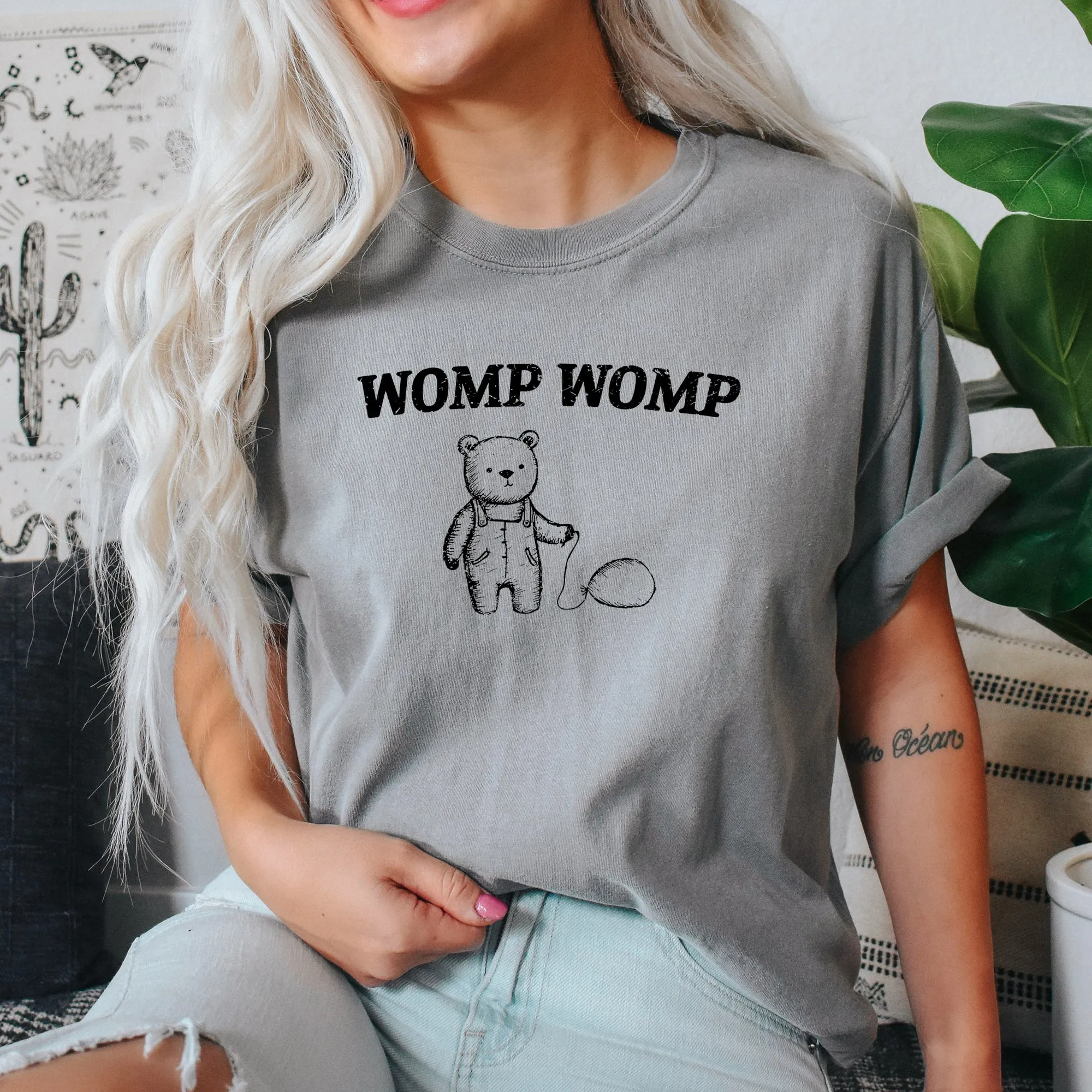 Womp Womp Sad Bear Balloon, Meme, Aesthetic, Funny, Comfort Colors Tshirt sold by Refinery Number One product image thumbnail 2