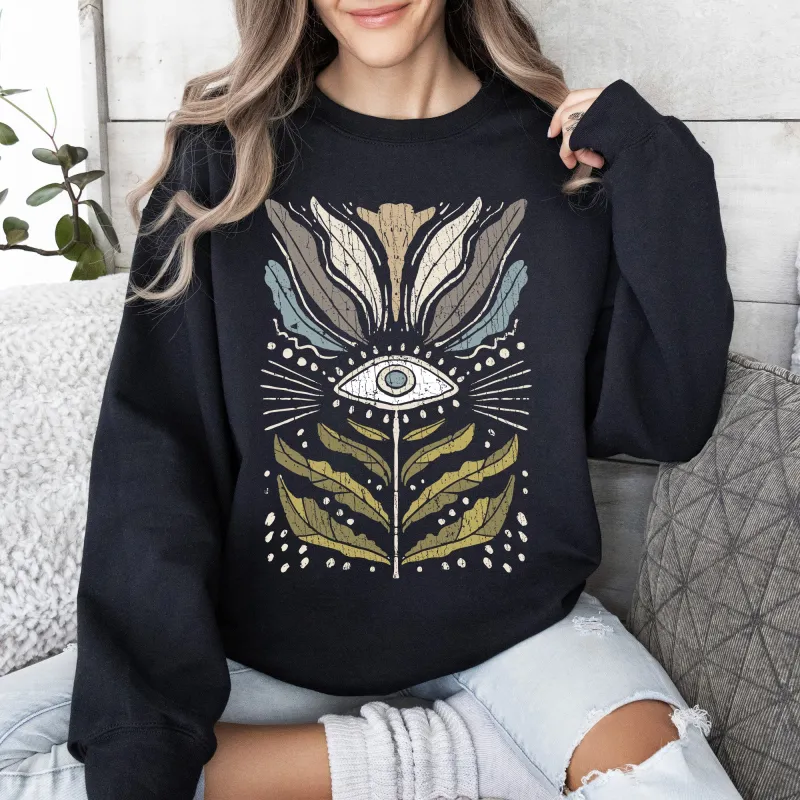 Mystical Floral Vintage Sweatshirt sold by Refinery Number One