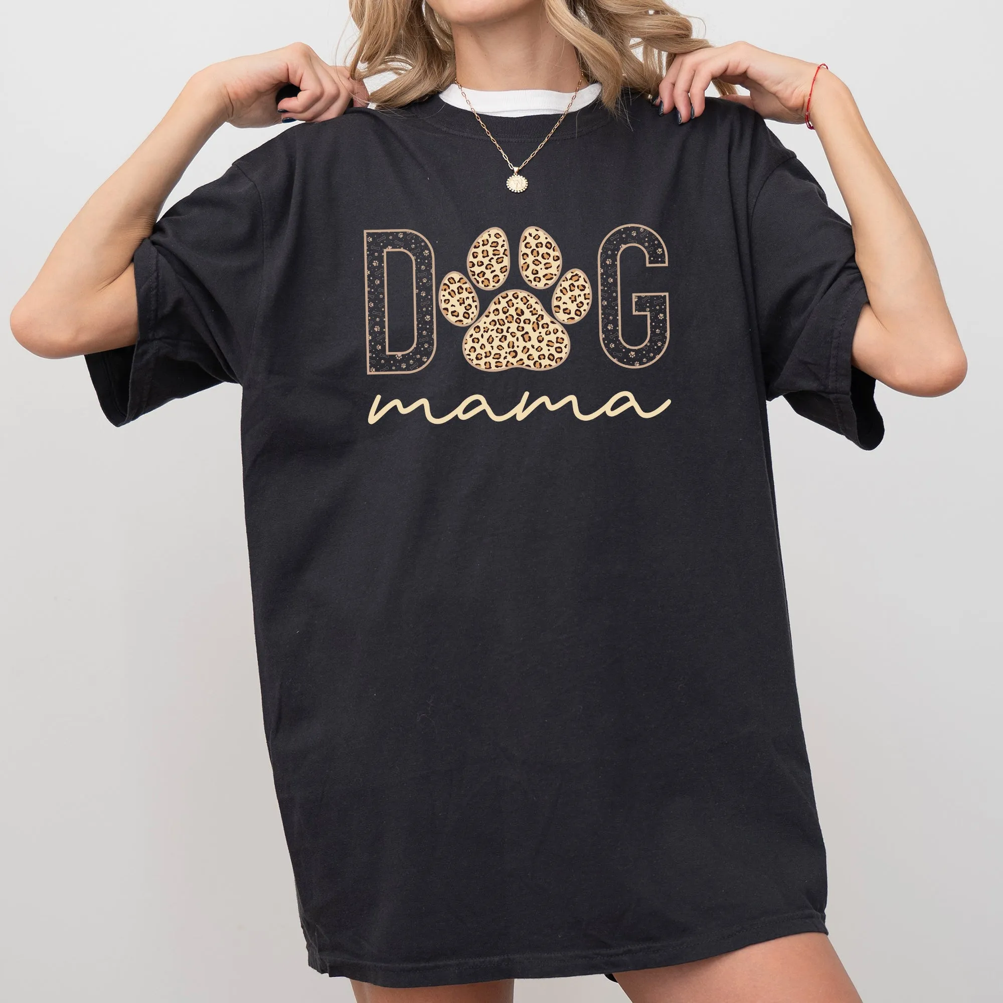 Dog Mama, Retro, Vintage Comfort Colors Tshirt sold by Refinery Number One product image thumbnail 3