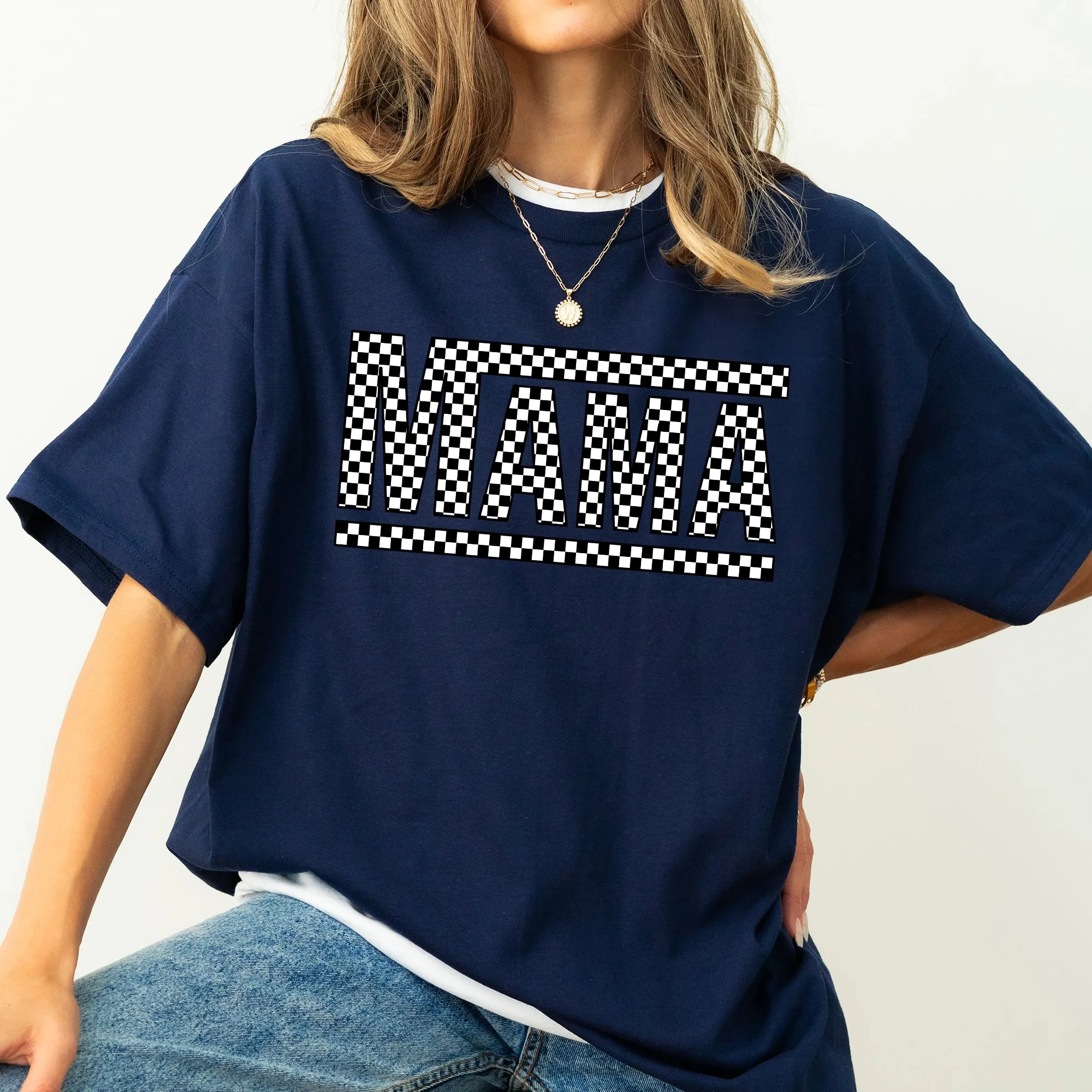 Checkered Mama, Retro, Vintage Comfort Colors Tshirt sold by Refinery Number One product image thumbnail 5