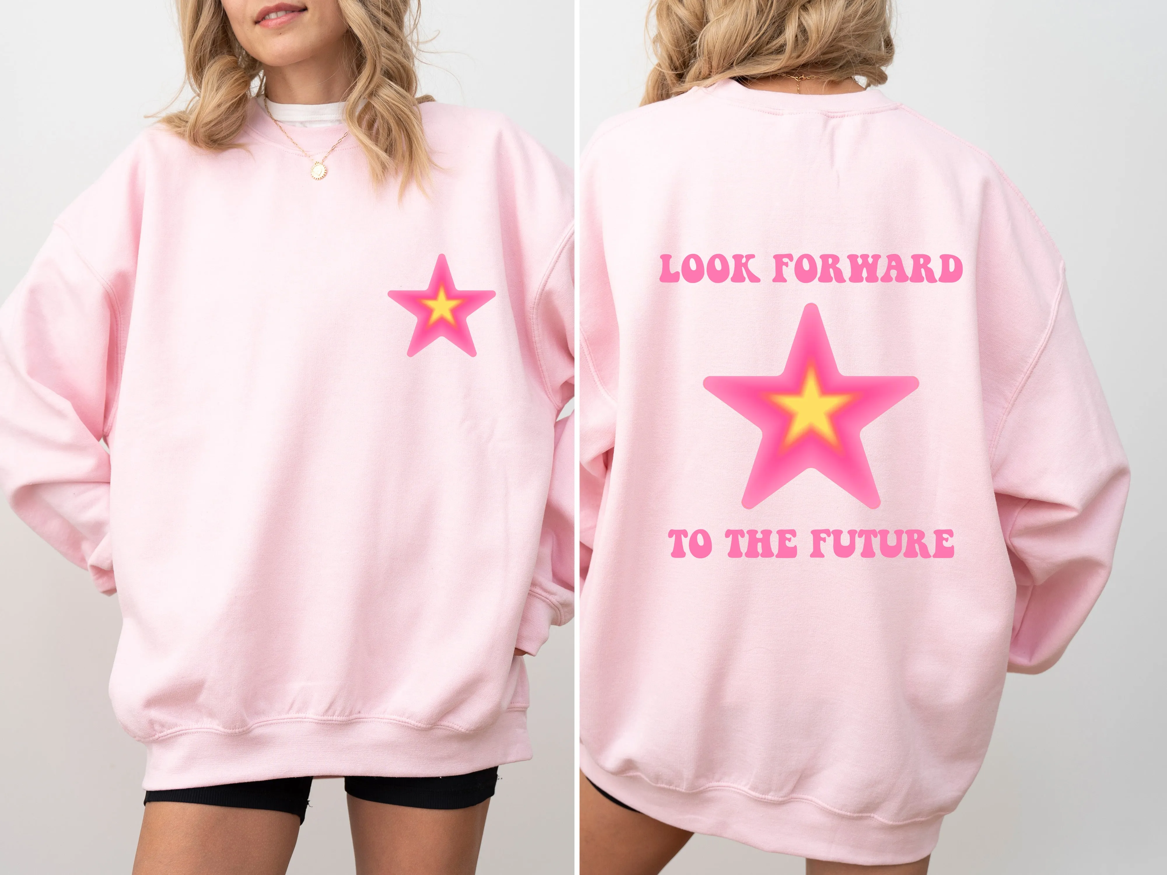 Look Forward To The Future, Retro, Aesthetic, Y2K Sweatshirt sold by Refinery Number One product image thumbnail 4