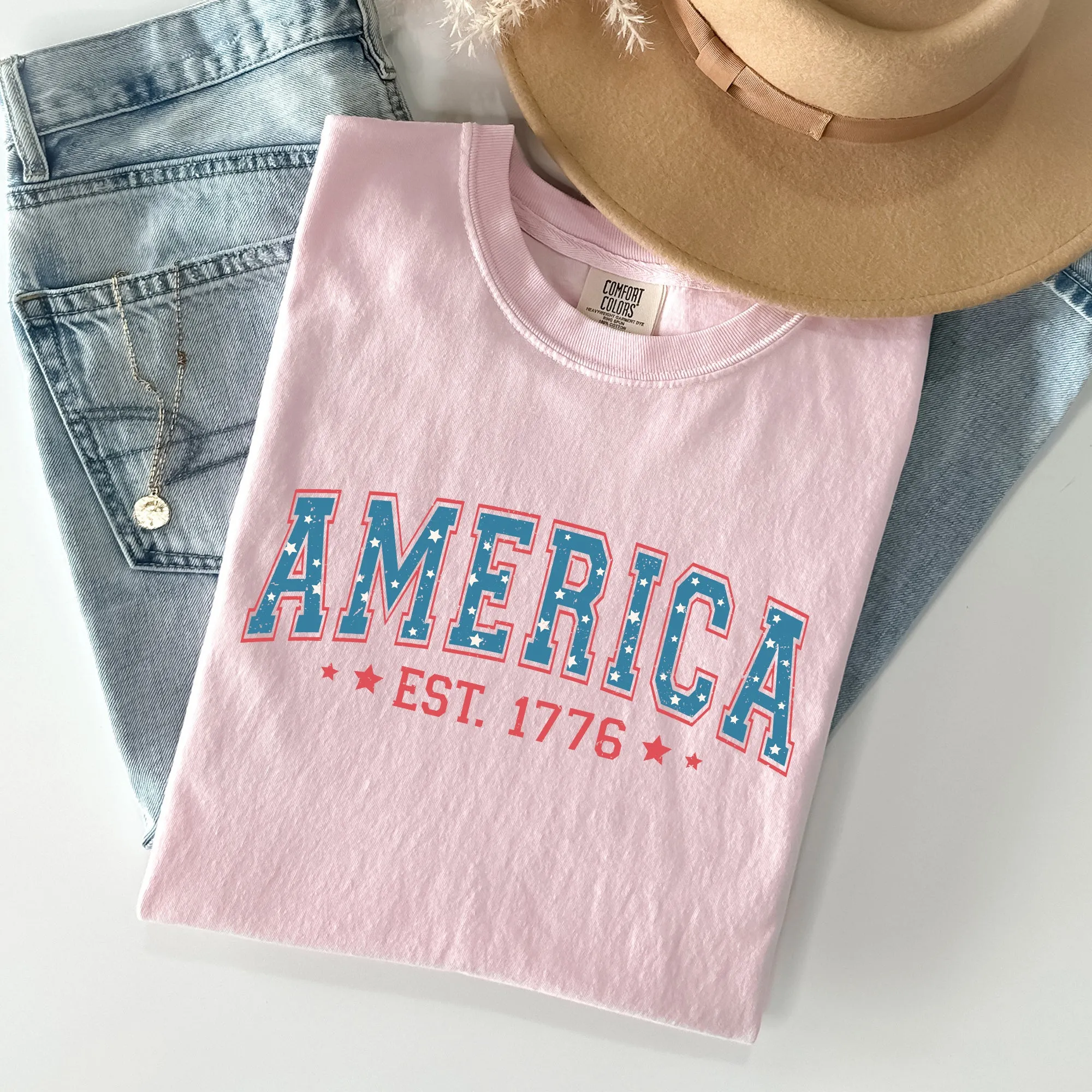 America, 1776, Patriotic, 4th of July Comfort Colors Tshirt sold by Refinery Number One product image thumbnail 4