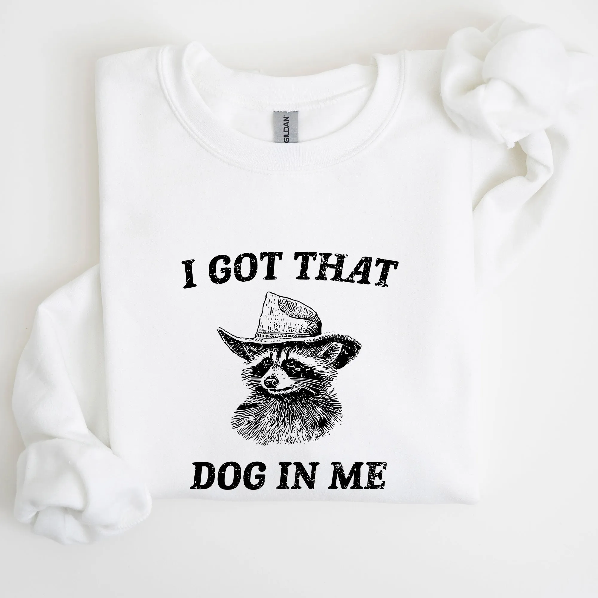 I Got That Dog In Me, Raccoon, Meme, Aesthetic, Funny Sweatshirt sold by Refinery Number One