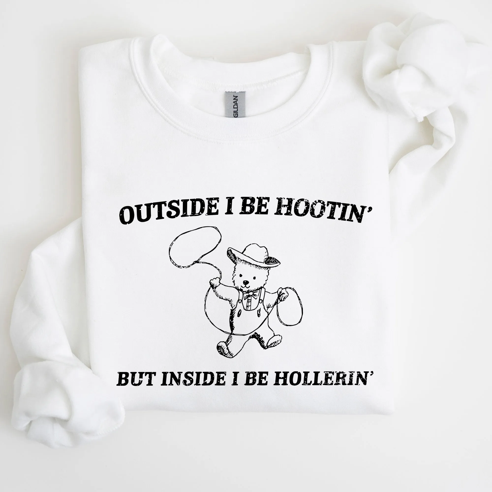 Hootin Hollerin, Bear, Meme, Aesthetic, Funny Sweatshirt sold by Refinery Number One product image thumbnail 2