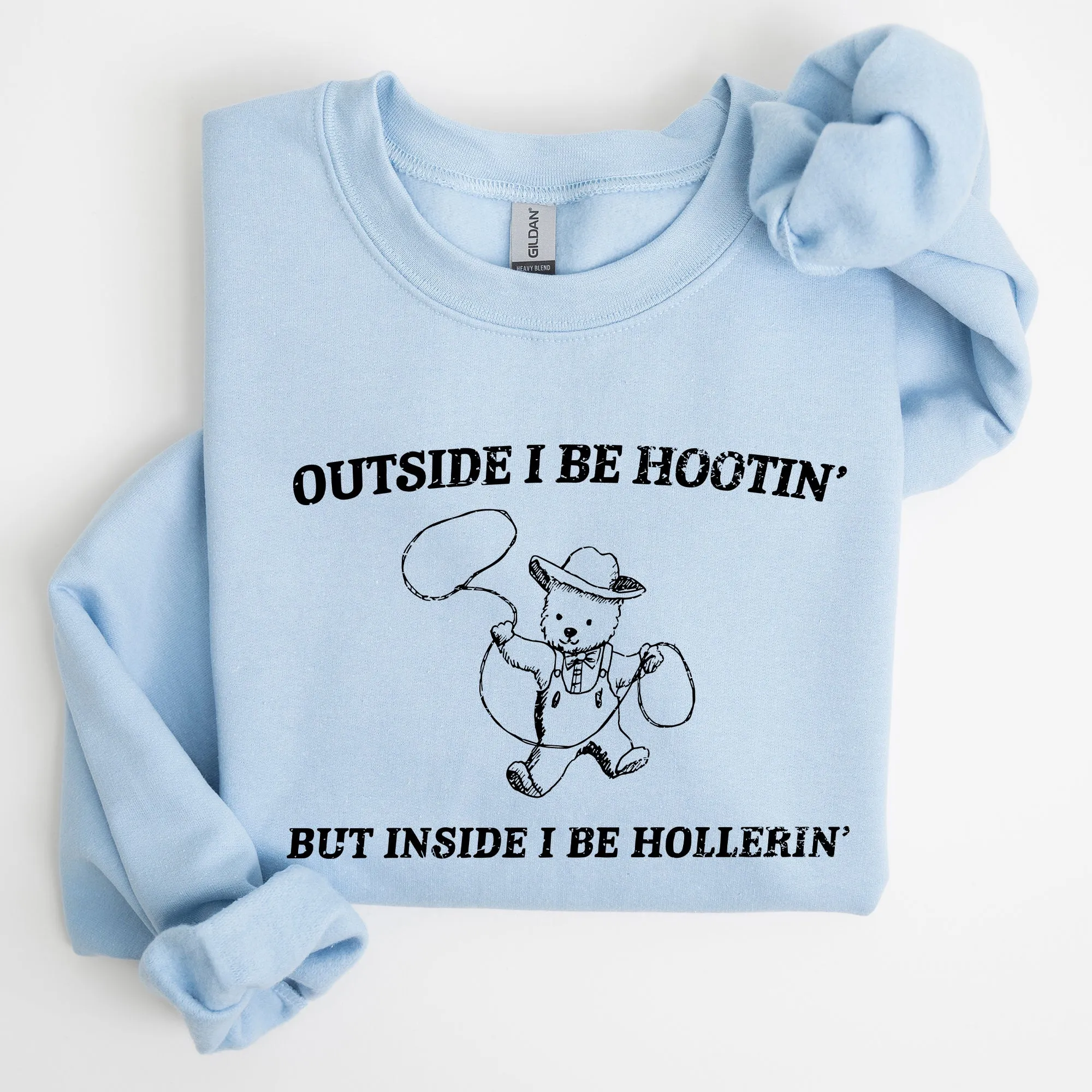 Hootin Hollerin, Bear, Meme, Aesthetic, Funny Sweatshirt sold by Refinery Number One product image thumbnail 4