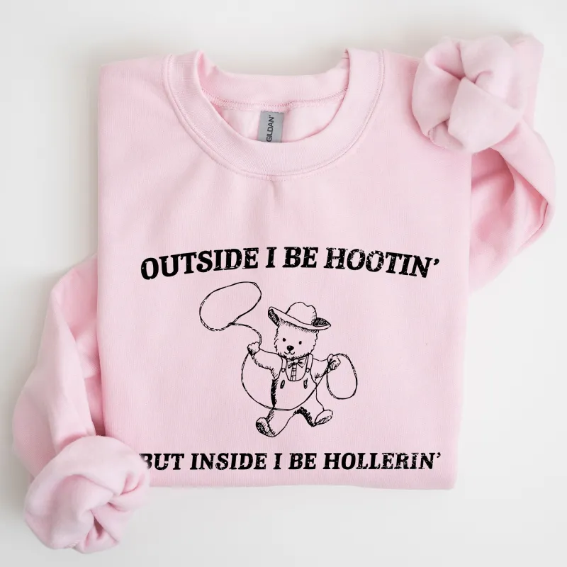 Hootin Hollerin, Bear, Meme, Aesthetic, Funny Sweatshirt sold by Refinery Number One