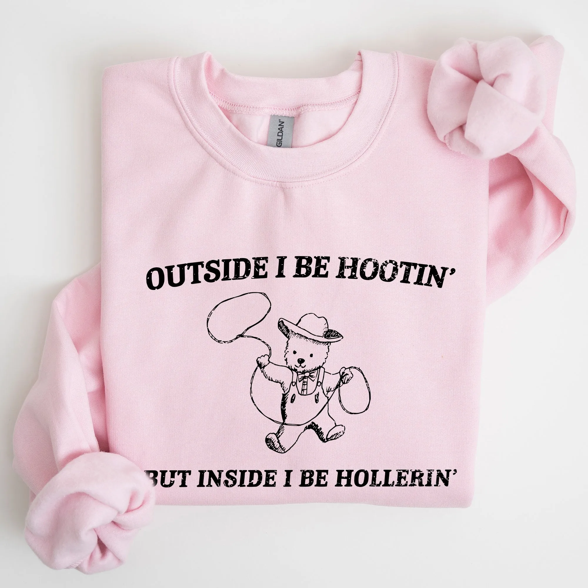 Hootin Hollerin, Bear, Meme, Aesthetic, Funny Sweatshirt sold by Refinery Number One