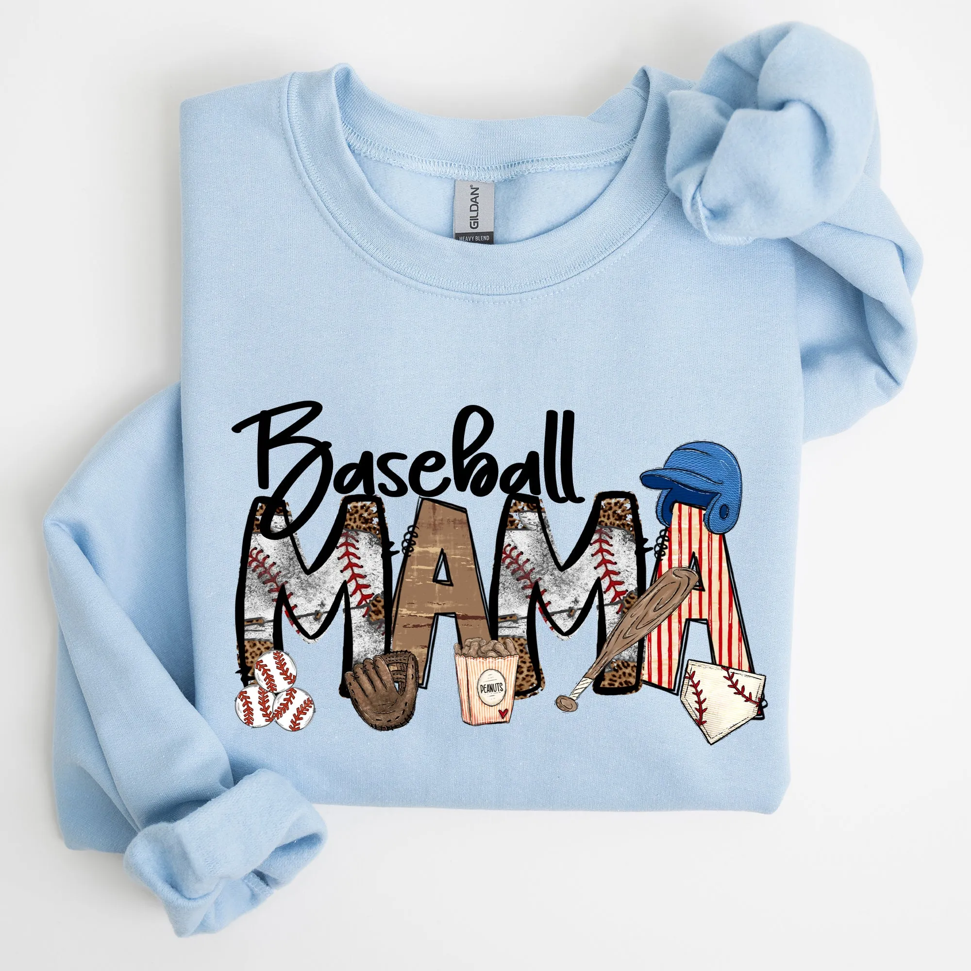 Baseball Mama, Sports, Mother's Day Sweatshirt sold by Refinery Number One product image thumbnail 2