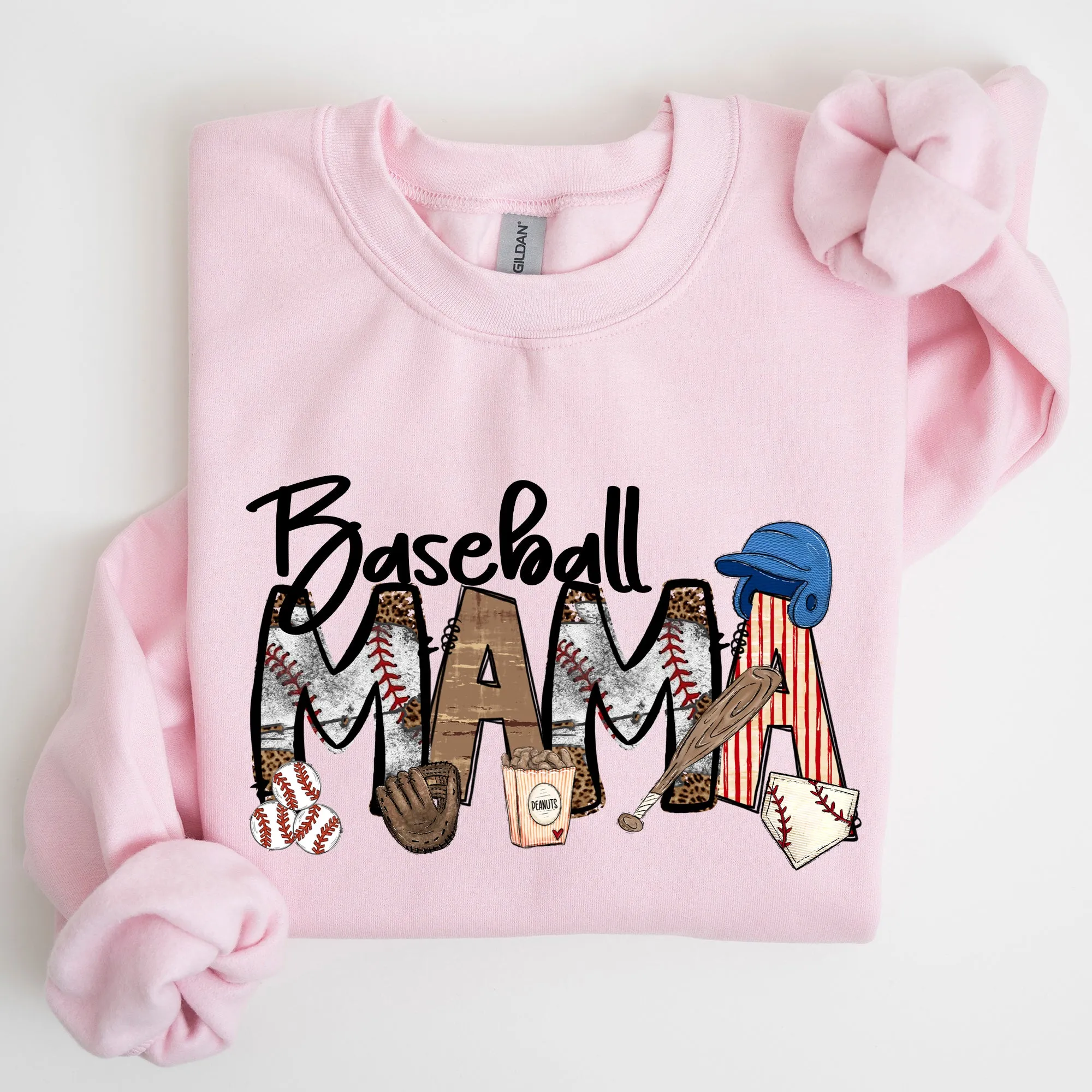 Baseball Mama, Sports, Mother's Day Sweatshirt sold by Refinery Number One product image thumbnail 3