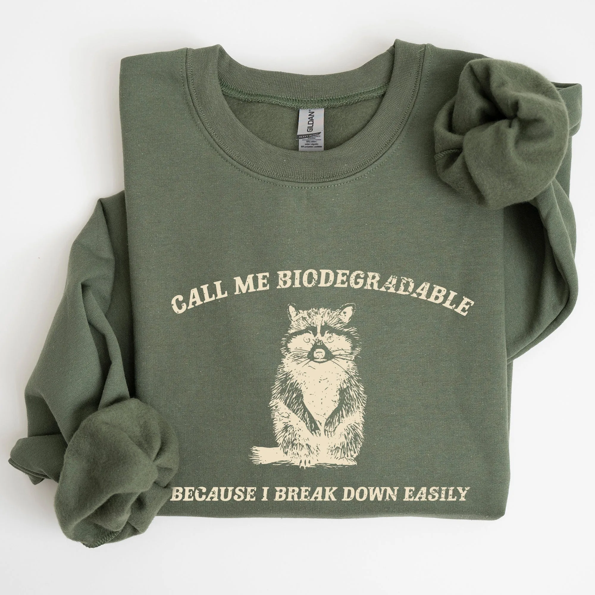 Biodegradable, Mental Health, Meme, Aesthetic, Funny Sweatshirt sold by Refinery Number One product image thumbnail 3