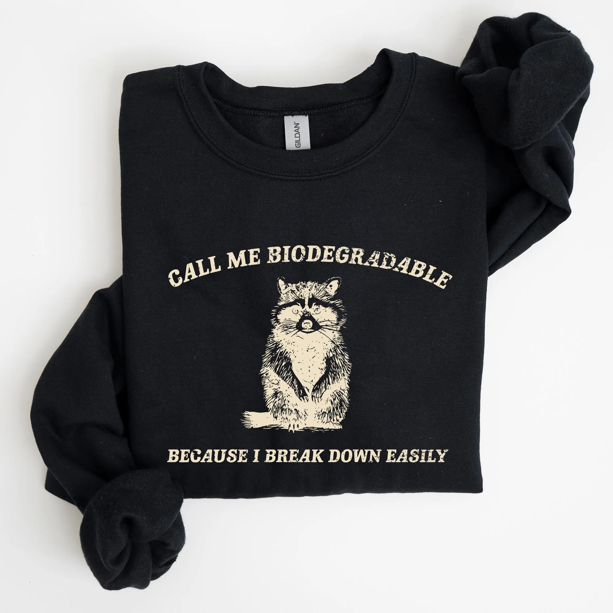 Biodegradable, Mental Health, Meme, Aesthetic, Funny Sweatshirt sold by Refinery Number One product image thumbnail 2