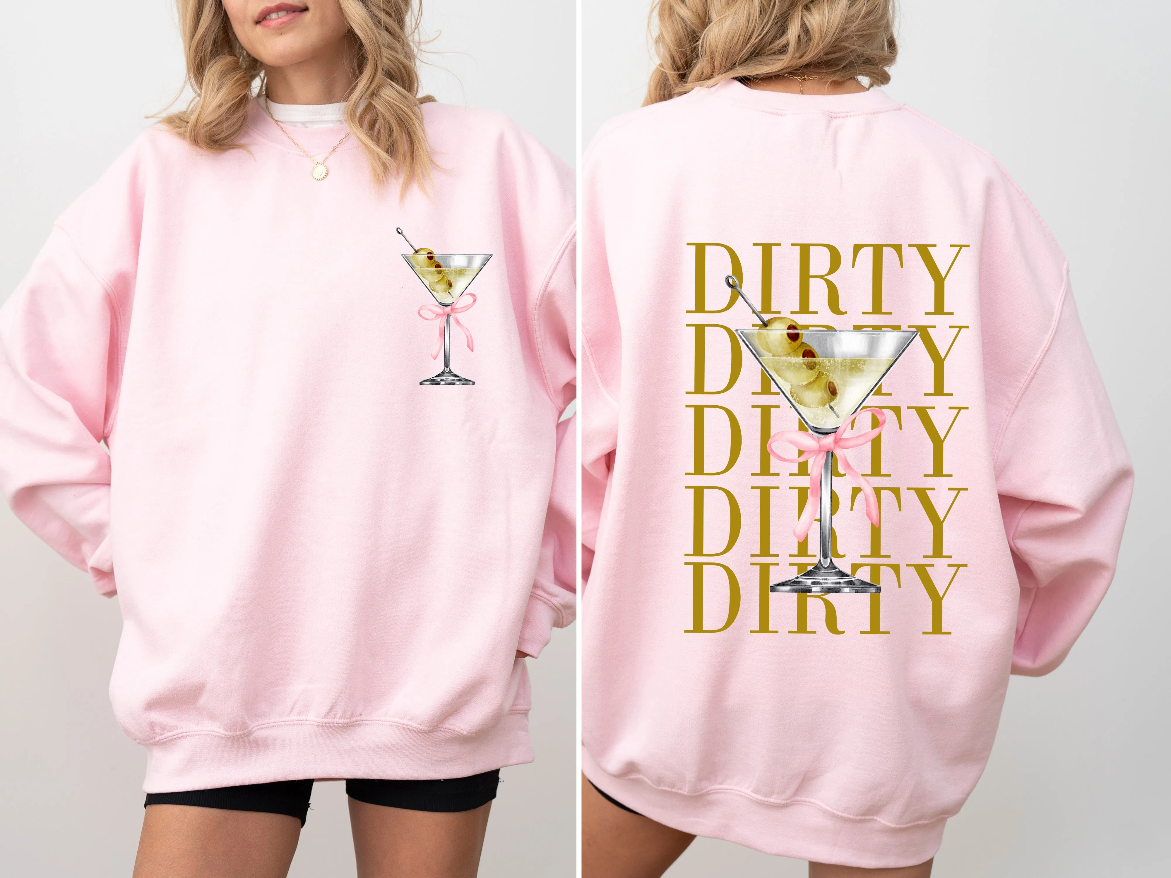 Dirty Martini Olives Filthy Drink Alcohol Gin Vodka Cocktail Lover Graphic Sweatshirt sold by Refinery Number One product image thumbnail 5