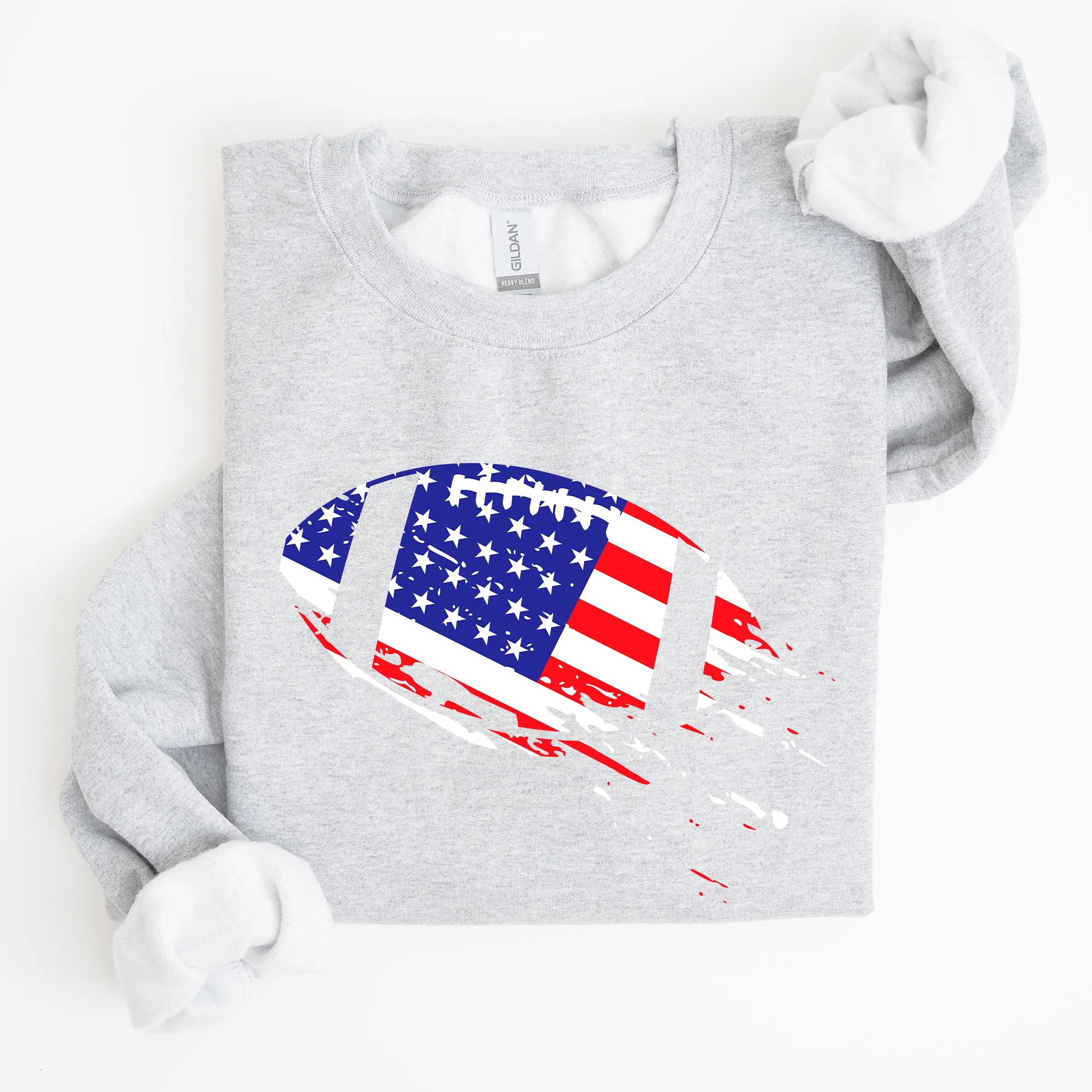 Football, Sports, American Flag, Patriotic, Sweatshirt sold by Refinery Number One