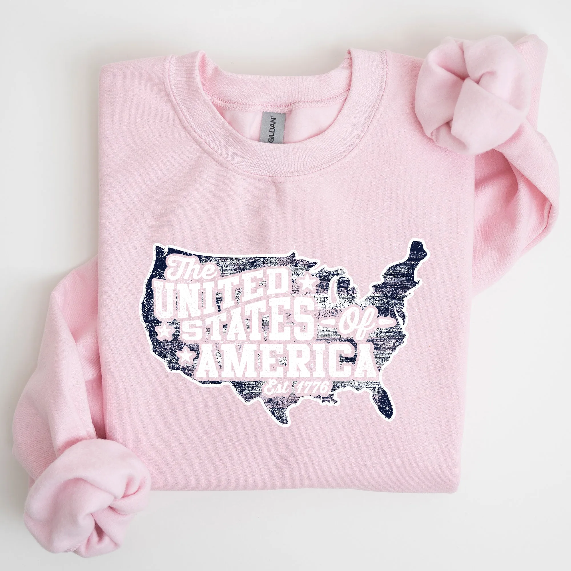 United States of America, Patriotic, 4th of July Sweatshirt sold by Refinery Number One product image thumbnail 3