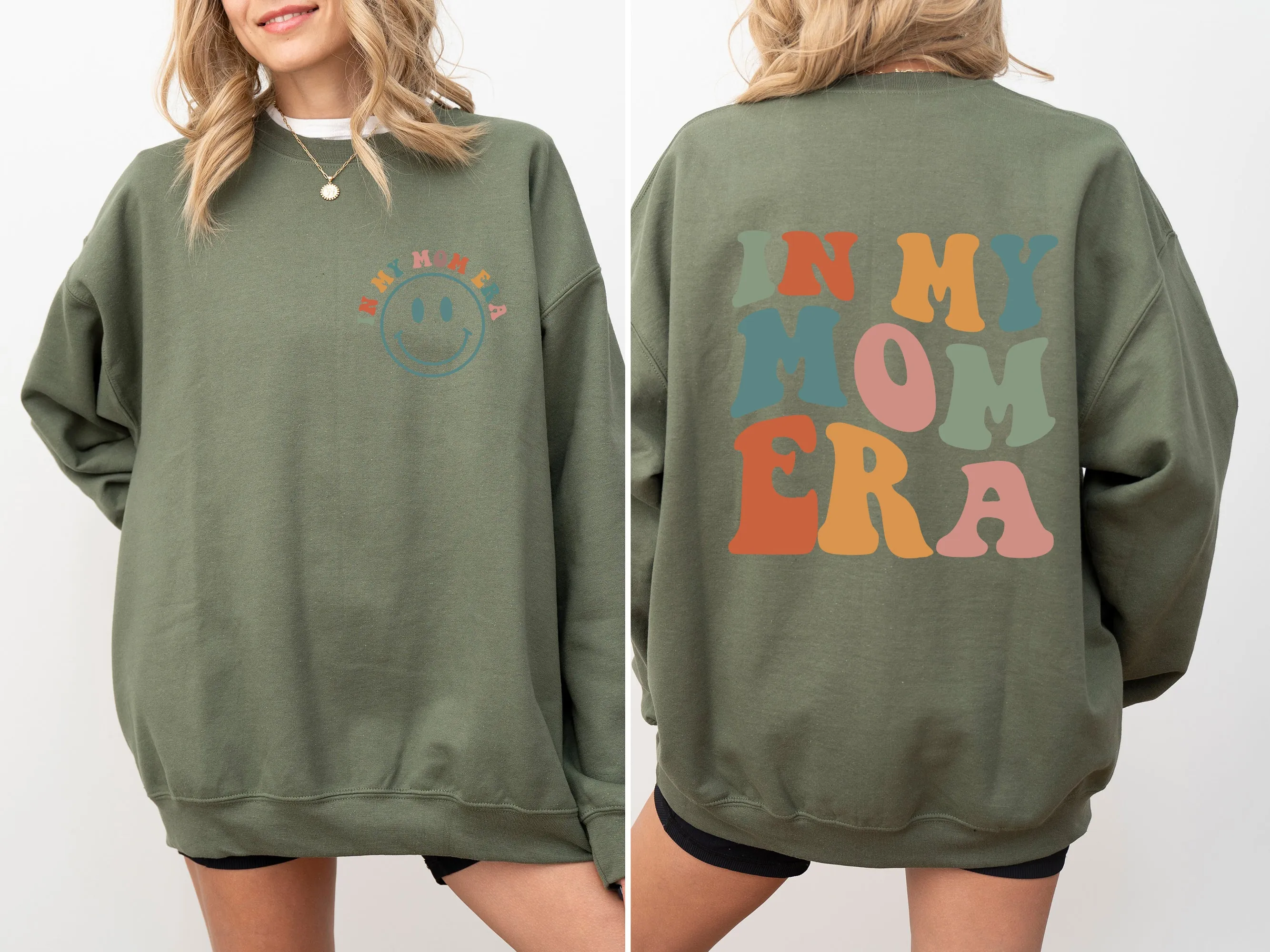 In My Mom Era, Front And Back Print Sweatshirt sold by Refinery Number One product image thumbnail 4