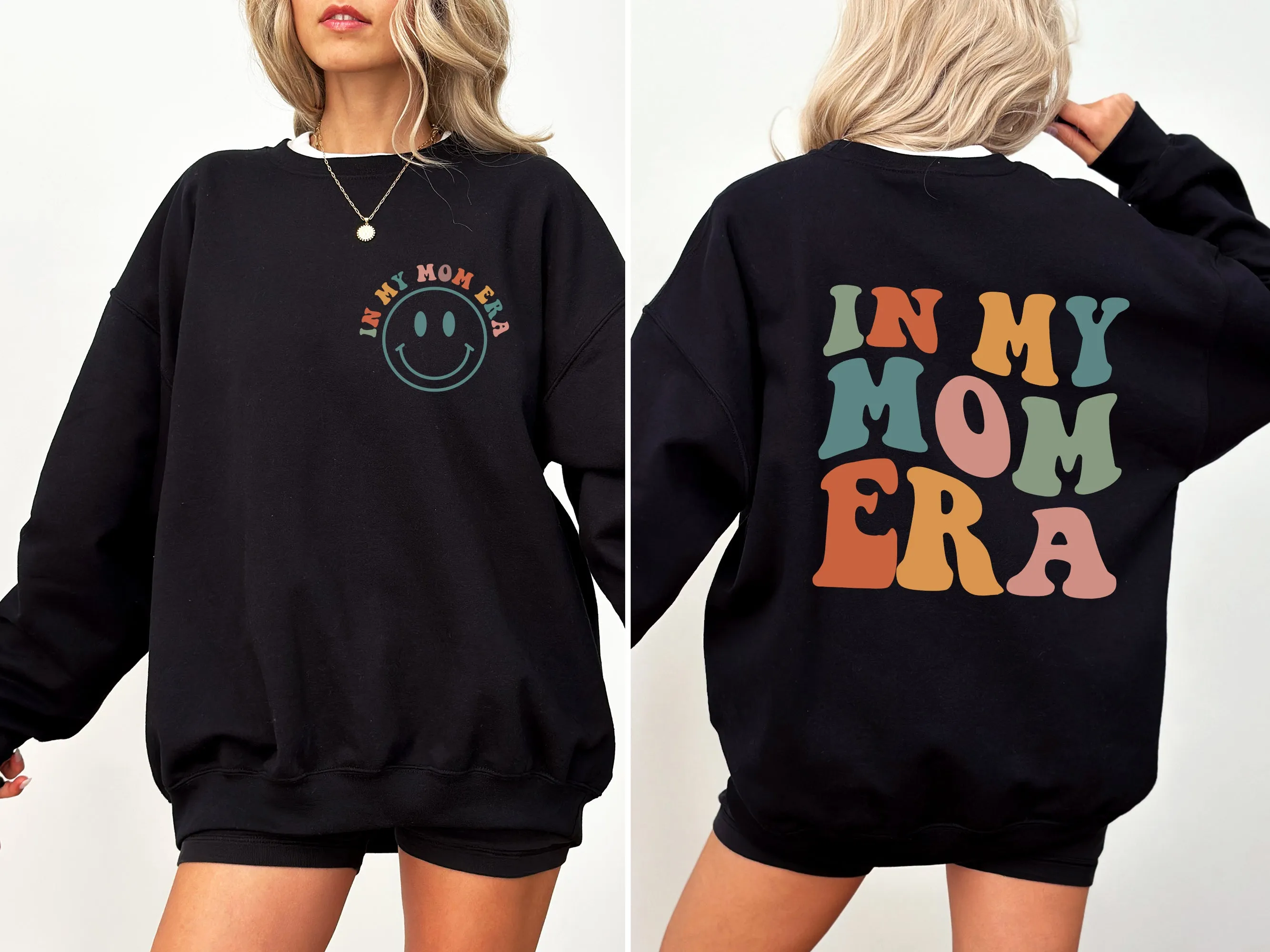 In My Mom Era, Front And Back Print Sweatshirt sold by Refinery Number One product image thumbnail 2