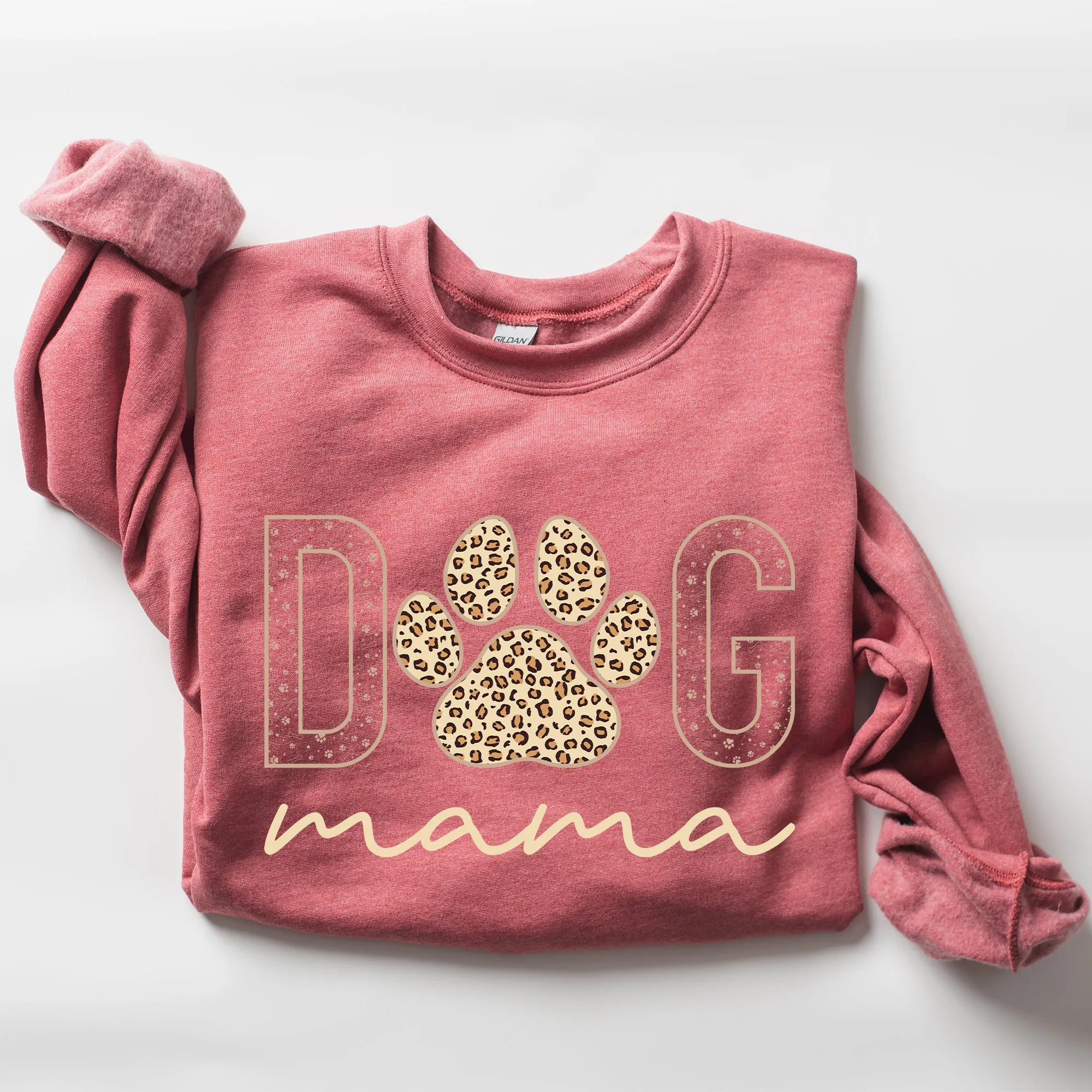 Dog Mama, Leopard Print Sweatshirt, Mother's Day Gift sold by Refinery Number One product image thumbnail 5