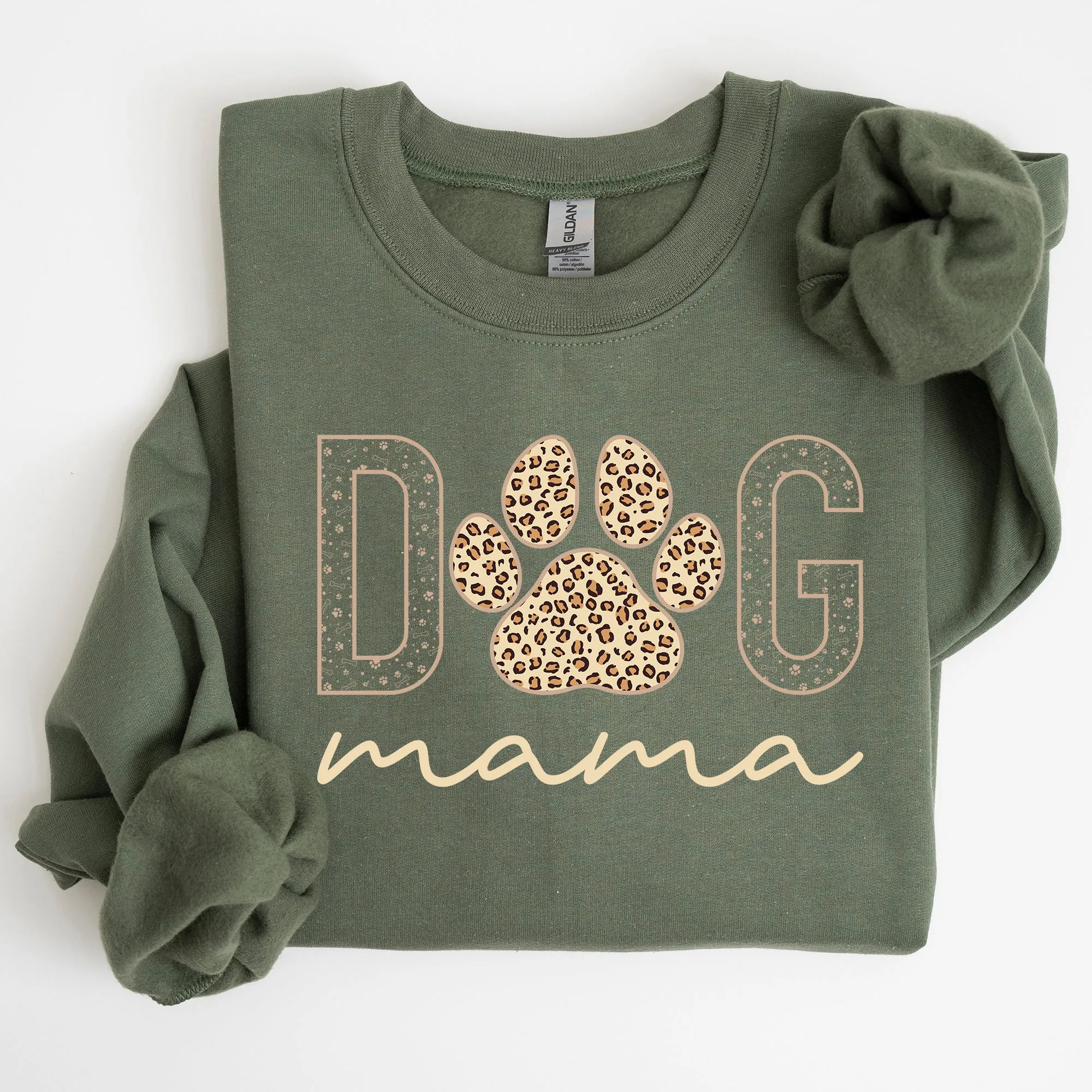 Dog Mama, Leopard Print Sweatshirt, Mother's Day Gift sold by Refinery Number One