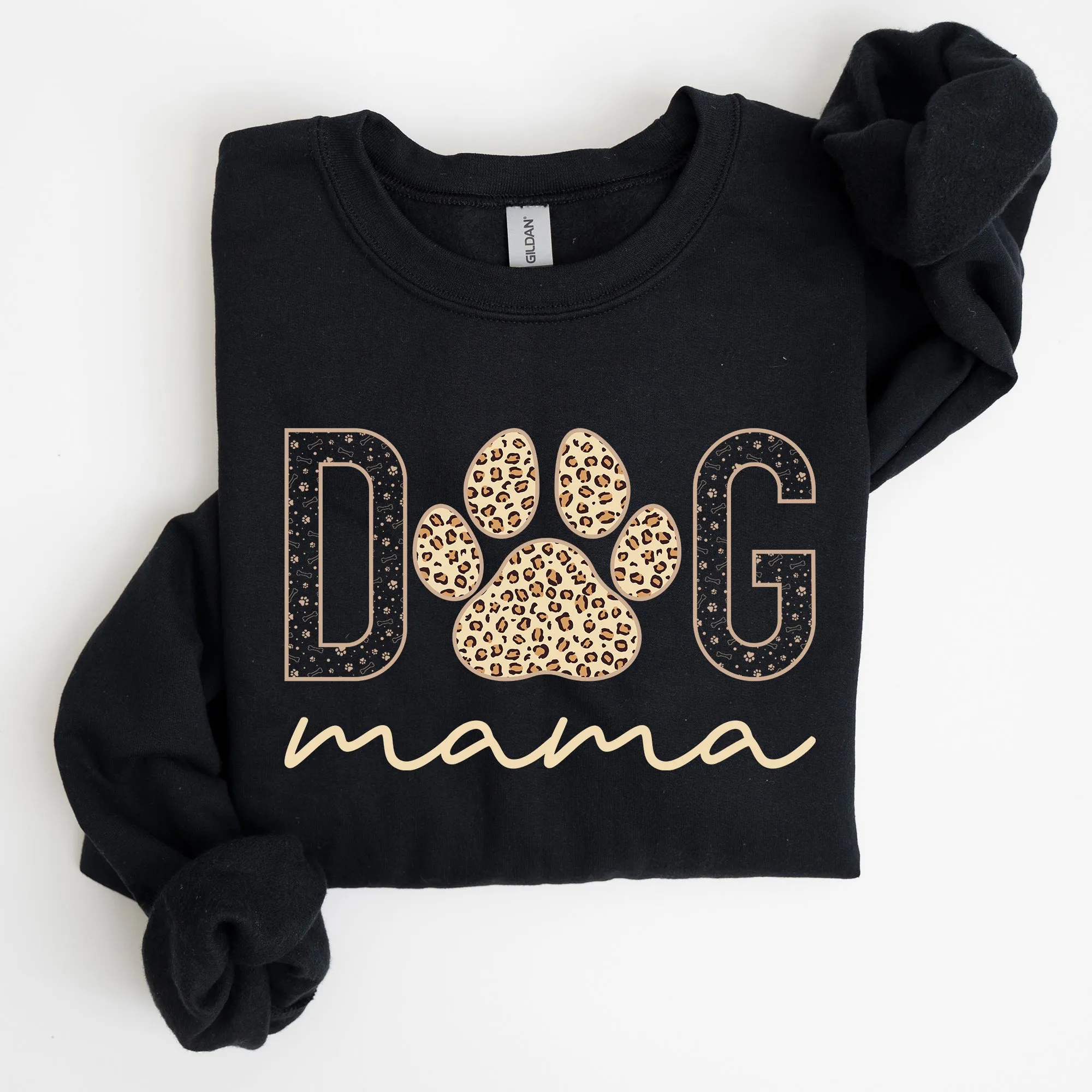 Dog Mama, Leopard Print Sweatshirt, Mother's Day Gift sold by Refinery Number One product image thumbnail 4