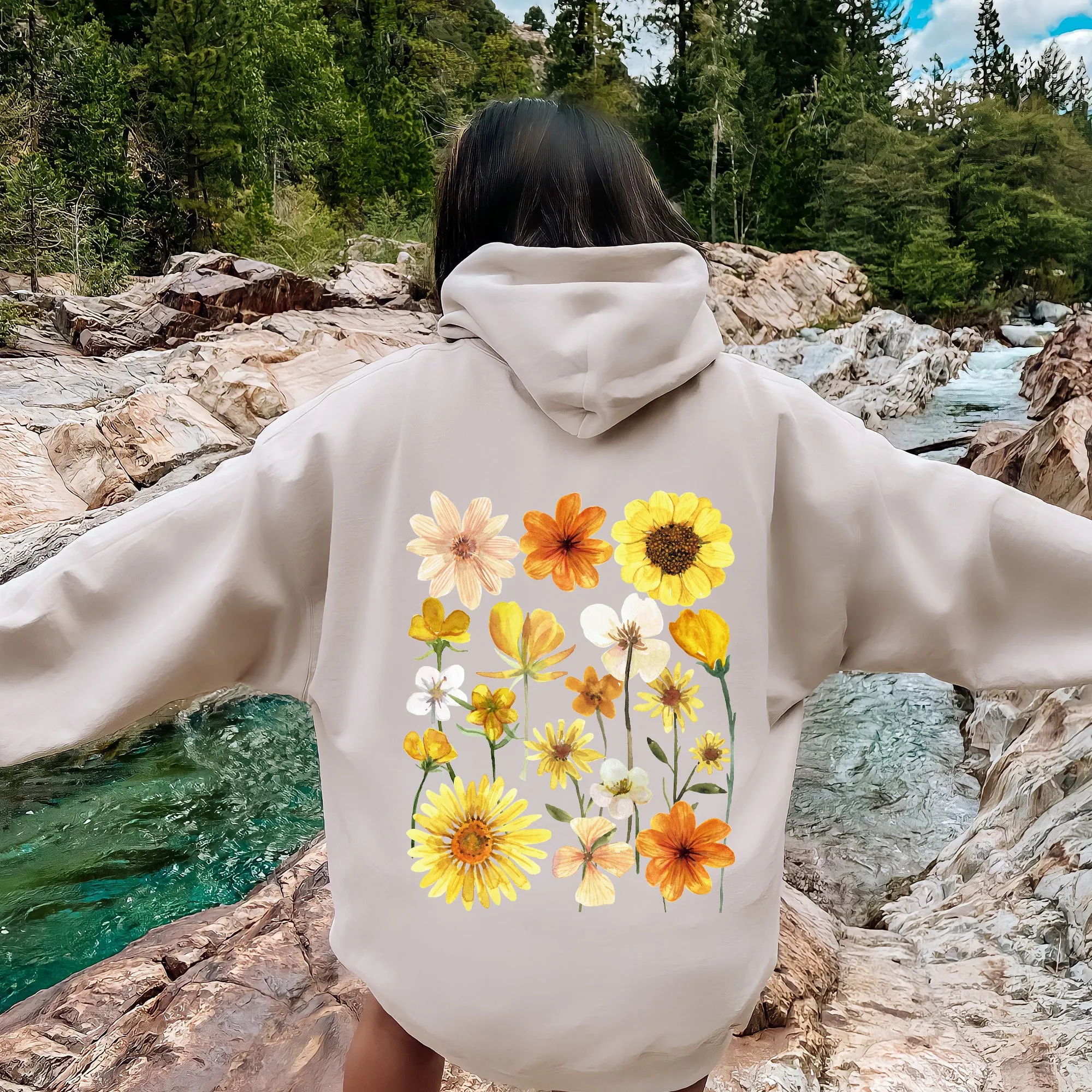Sunflower Sunshine Hoodie sold by Refinery Number One product image thumbnail 3