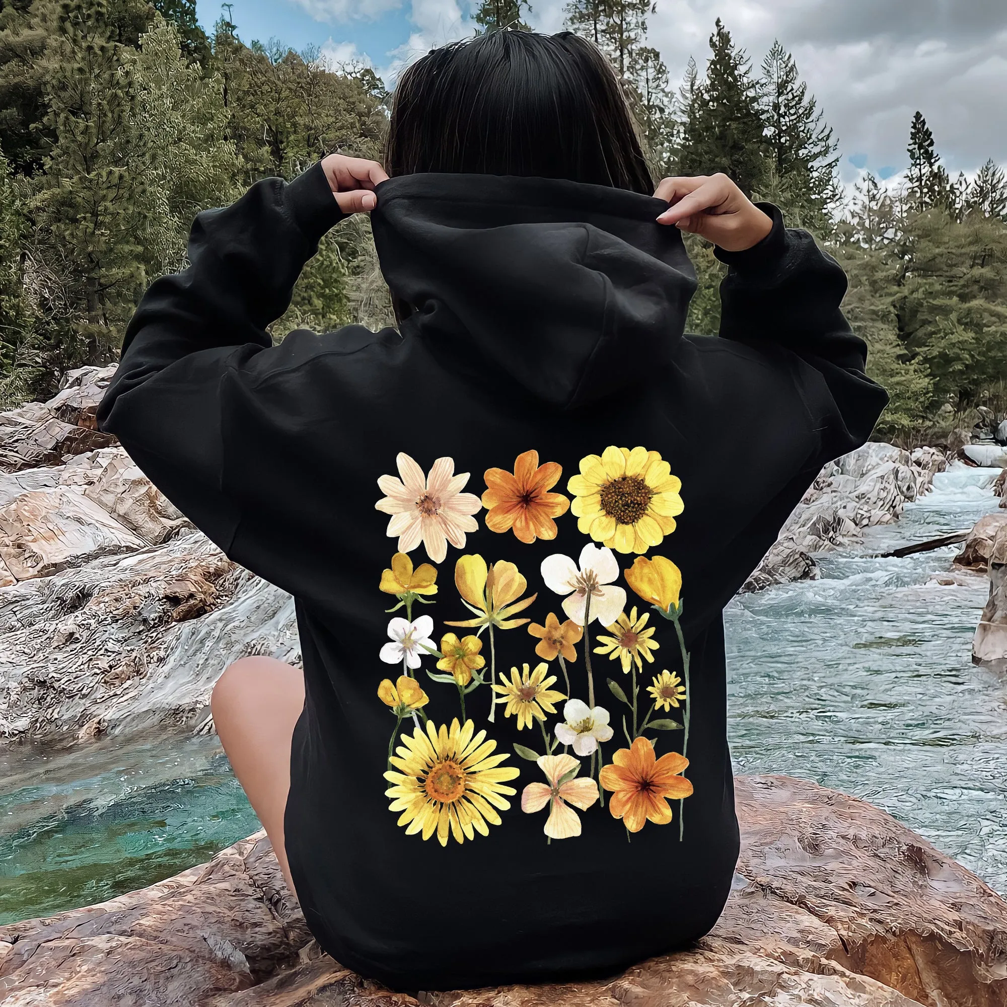 Sunflower Sunshine Hoodie sold by Refinery Number One product image thumbnail 2