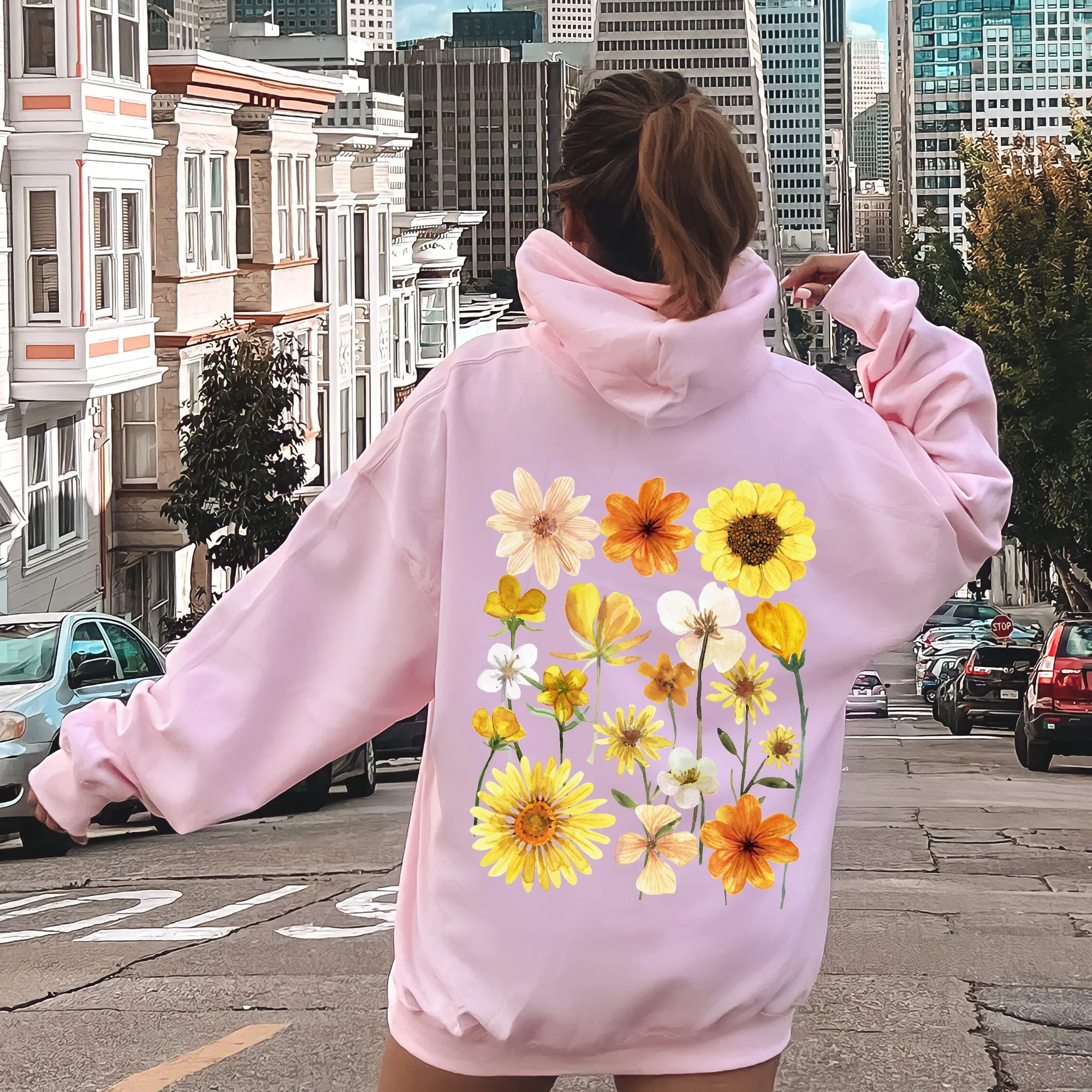 Sunflower Sunshine Hoodie sold by Refinery Number One product image thumbnail 5
