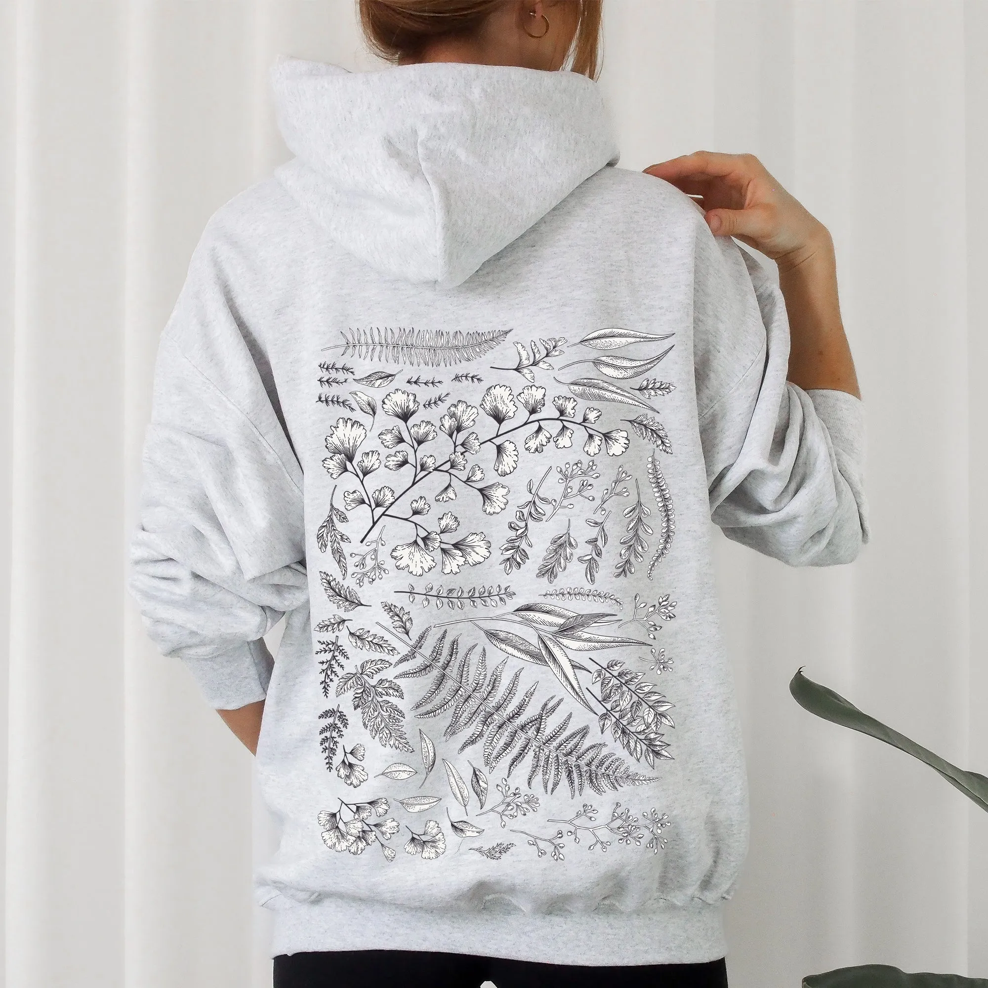 Vintage Fern Illustration, Botanical, Nature Hoodie sold by Refinery Number One product image thumbnail 3