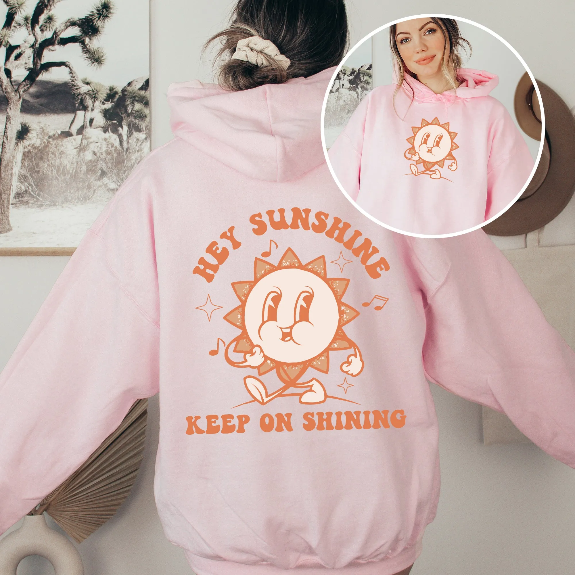 Hey Sunshine Keep On Shining, Positivity, Kindness, Mental Health, Hooded Sweatshirt, Hoodie sold by Refinery Number One product image thumbnail 4
