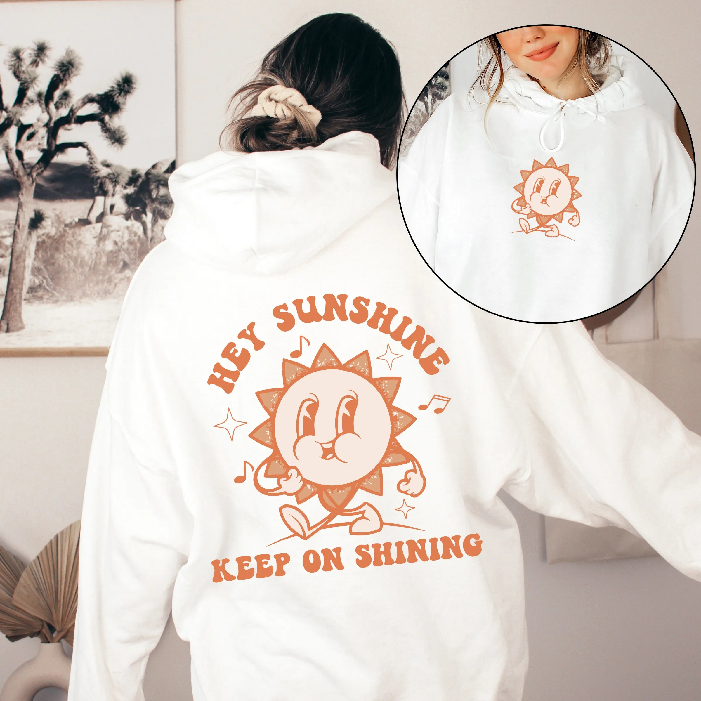 Hey Sunshine Keep On Shining, Positivity, Kindness, Mental Health, Hooded Sweatshirt, Hoodie sold by Refinery Number One