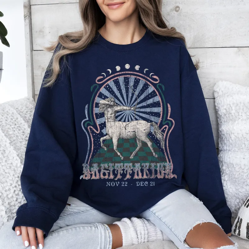 Sagittarius Zodiac, Astrology, Horoscope Sweatshirt sold by Refinery Number One