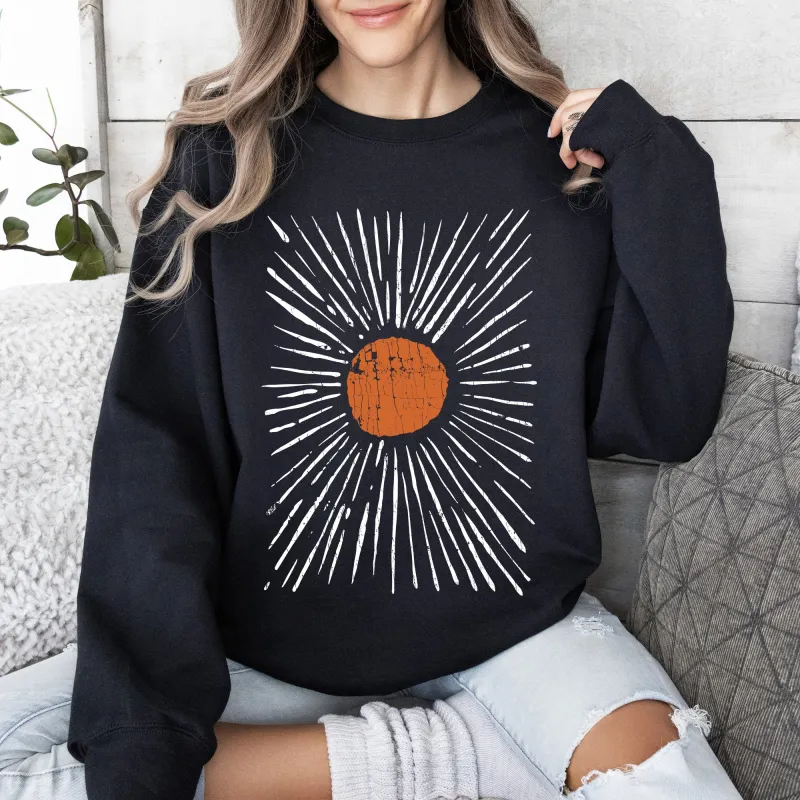 Boho Starburst, Celestial, Retro Sweatshirt sold by Refinery Number One