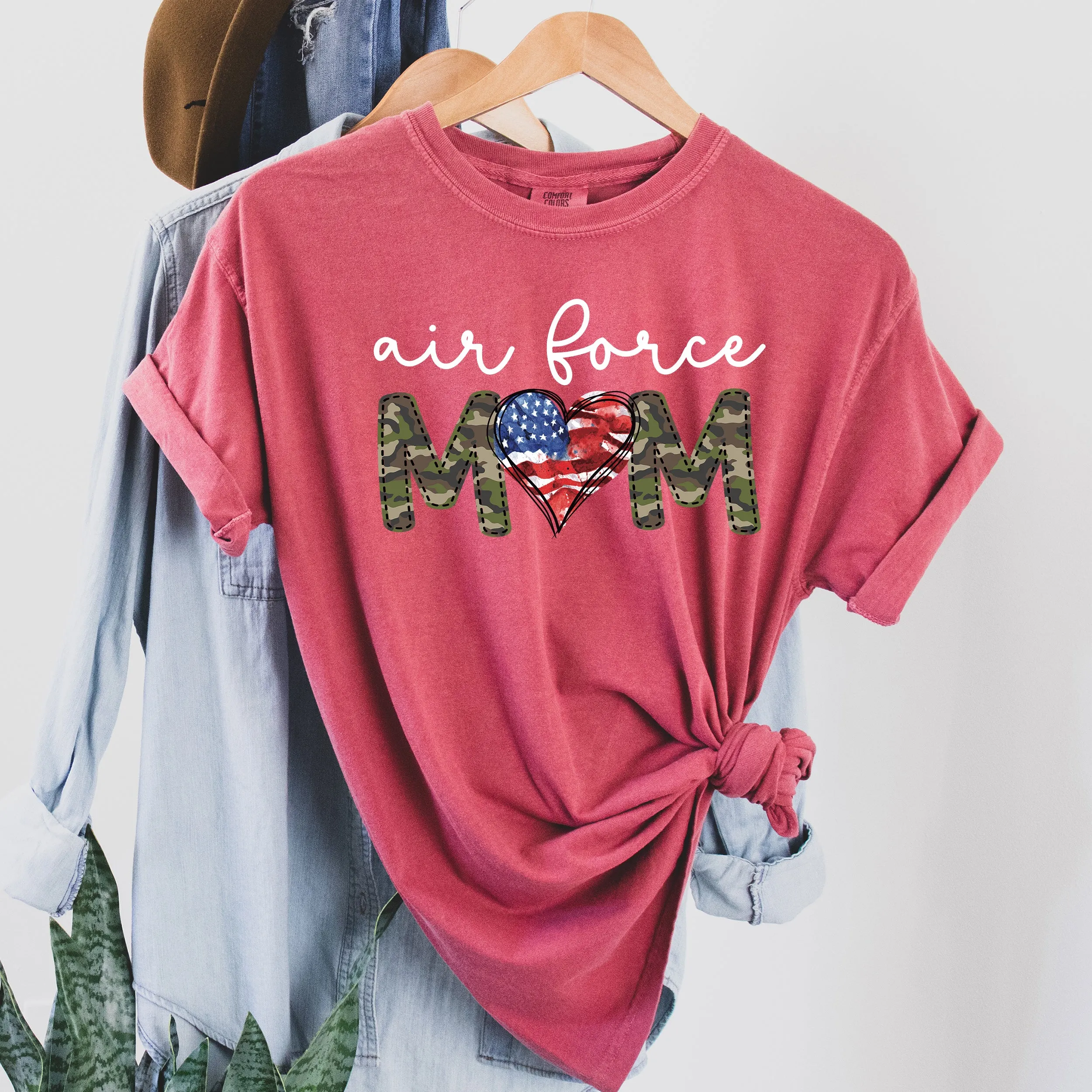 Air Force Mom Comfort Colors Tee sold by Refinery Number One