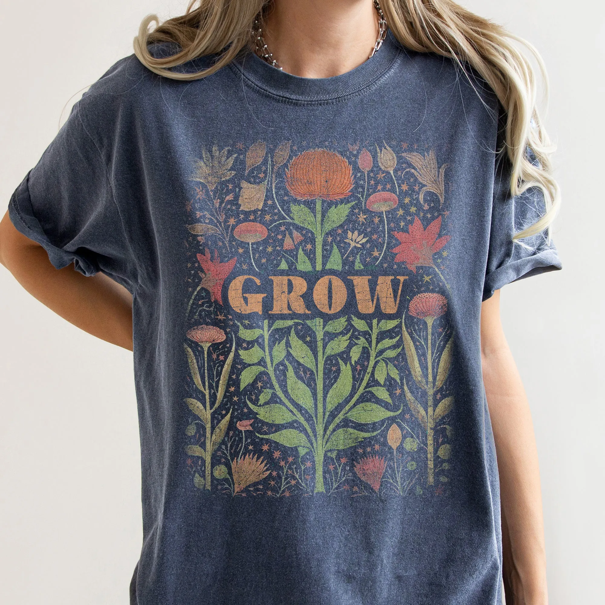 Folk Art Vintage Grow Comfort Colors Tshirt sold by Refinery Number One product image thumbnail 2