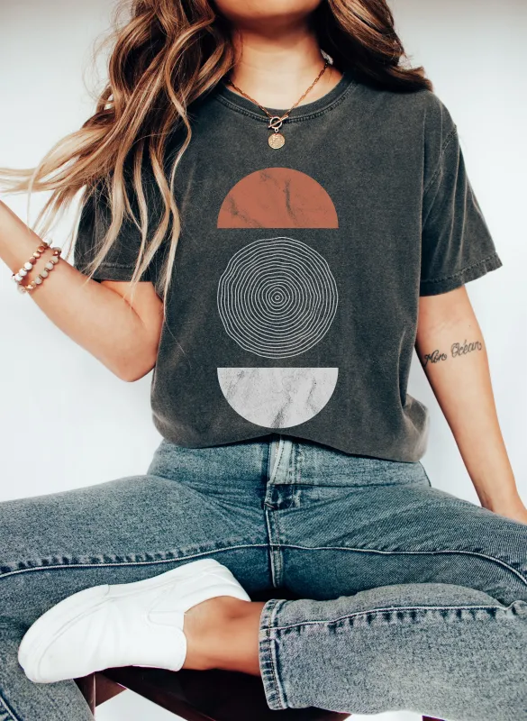 Abstract Geometric Circle Comfort Colors Tshirt sold by Refinery Number One