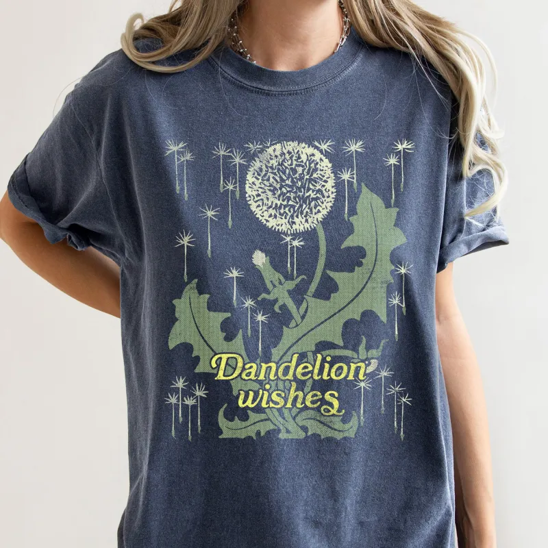 Dandelion Wishes Vintage Comfort Colors Tshirt sold by Refinery Number One