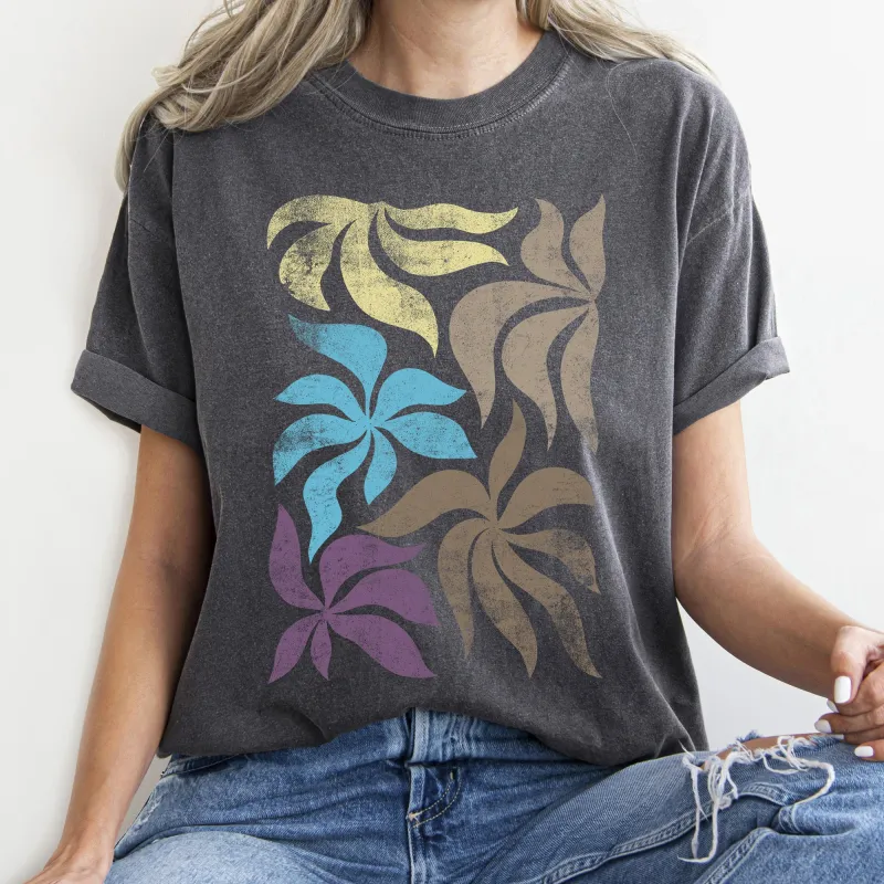 Boho Folk Art Vintage Leaves Comfort Colors Tshirt sold by Refinery Number One