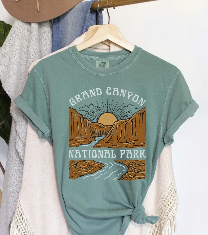 Grand Canyon National Park Retro Comfort Colors Tshirt sold by Refinery Number One