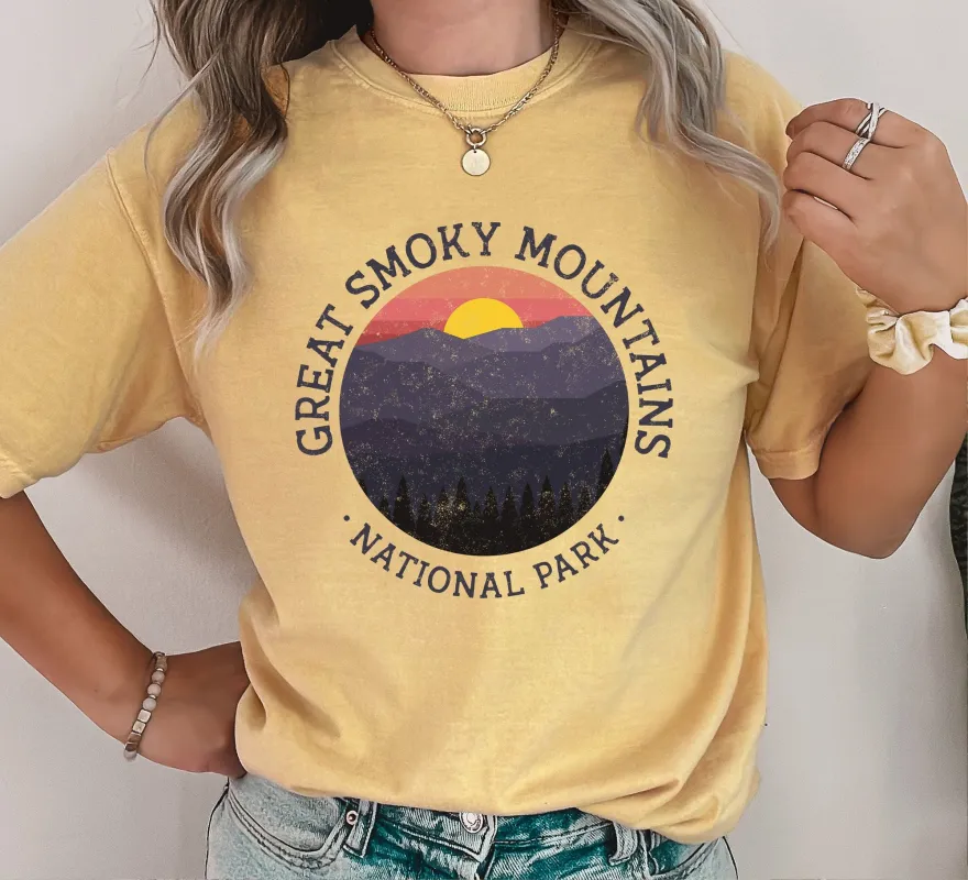 Great Smoky Mountains National Park Comfort Colors Tshirt made by Refinery Number One