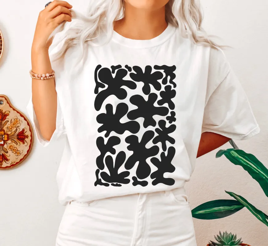 Stylized Floral Print Abstract Comfort Colors Tshirt sold by Refinery Number One